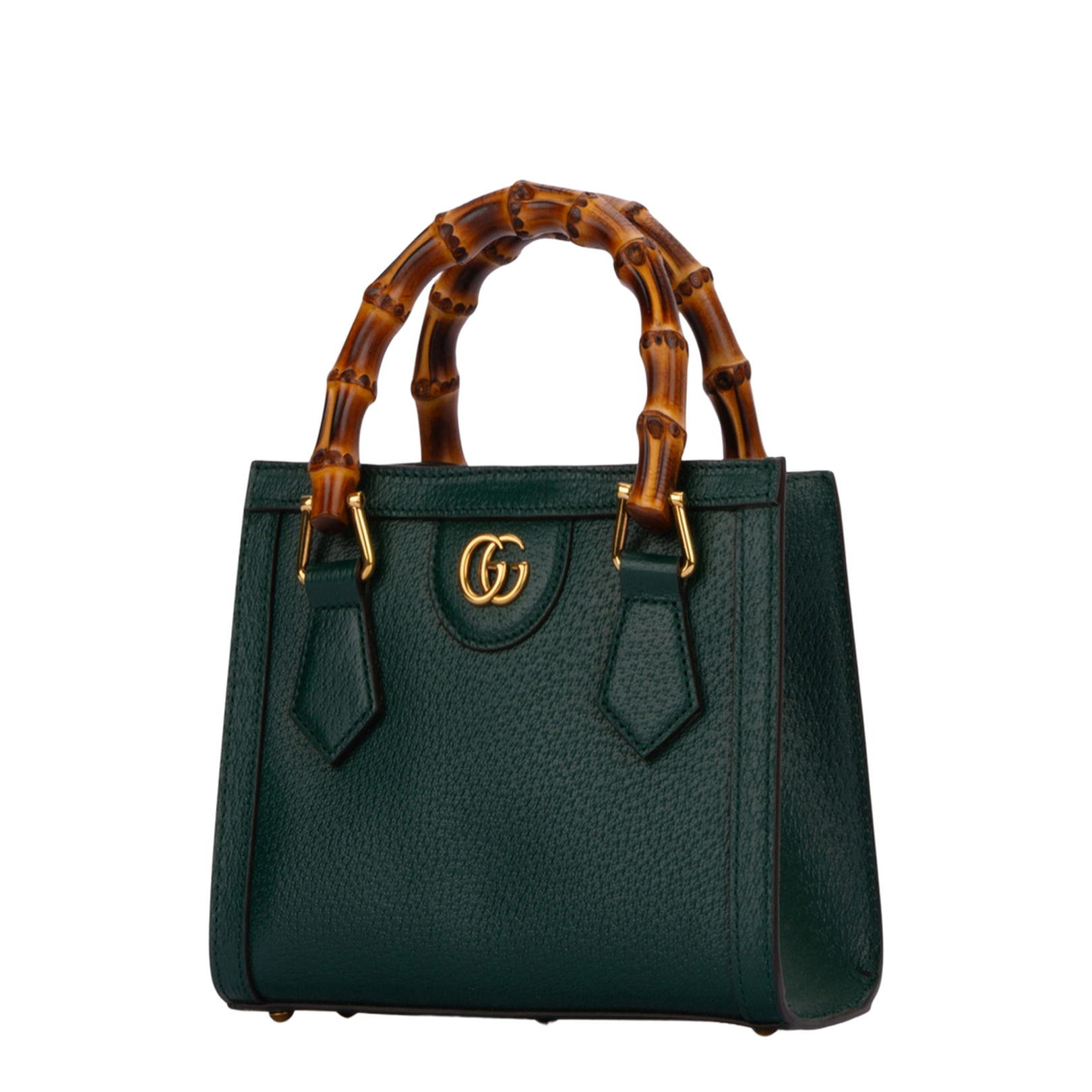 Diana Small Leather Tote Bag - Green - Image 2