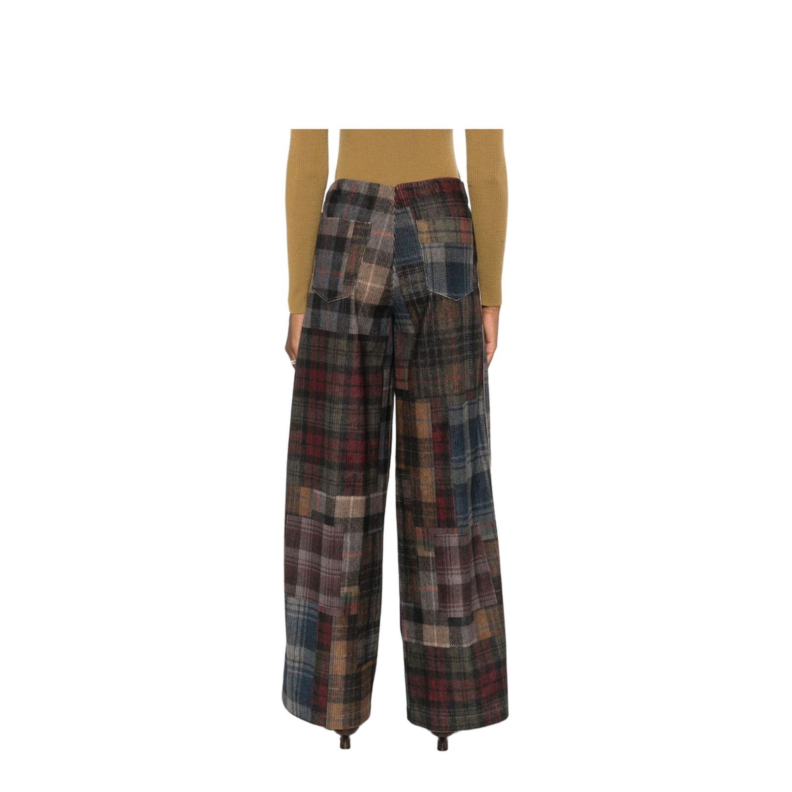 Patchwork Design Trousers - Image 4