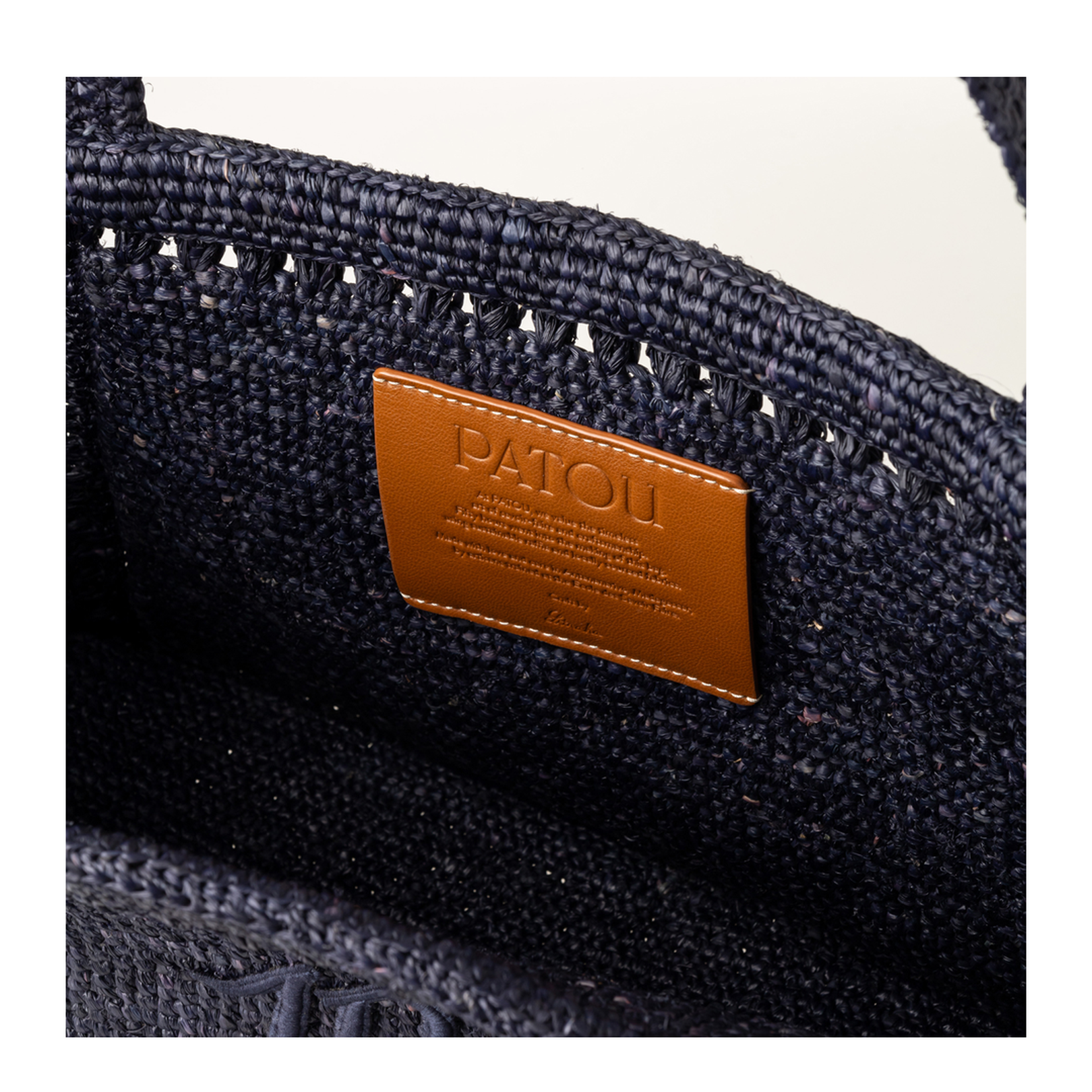Le Patou 25 Calf Leather Shoulder Bag - Navy Black - Image 3