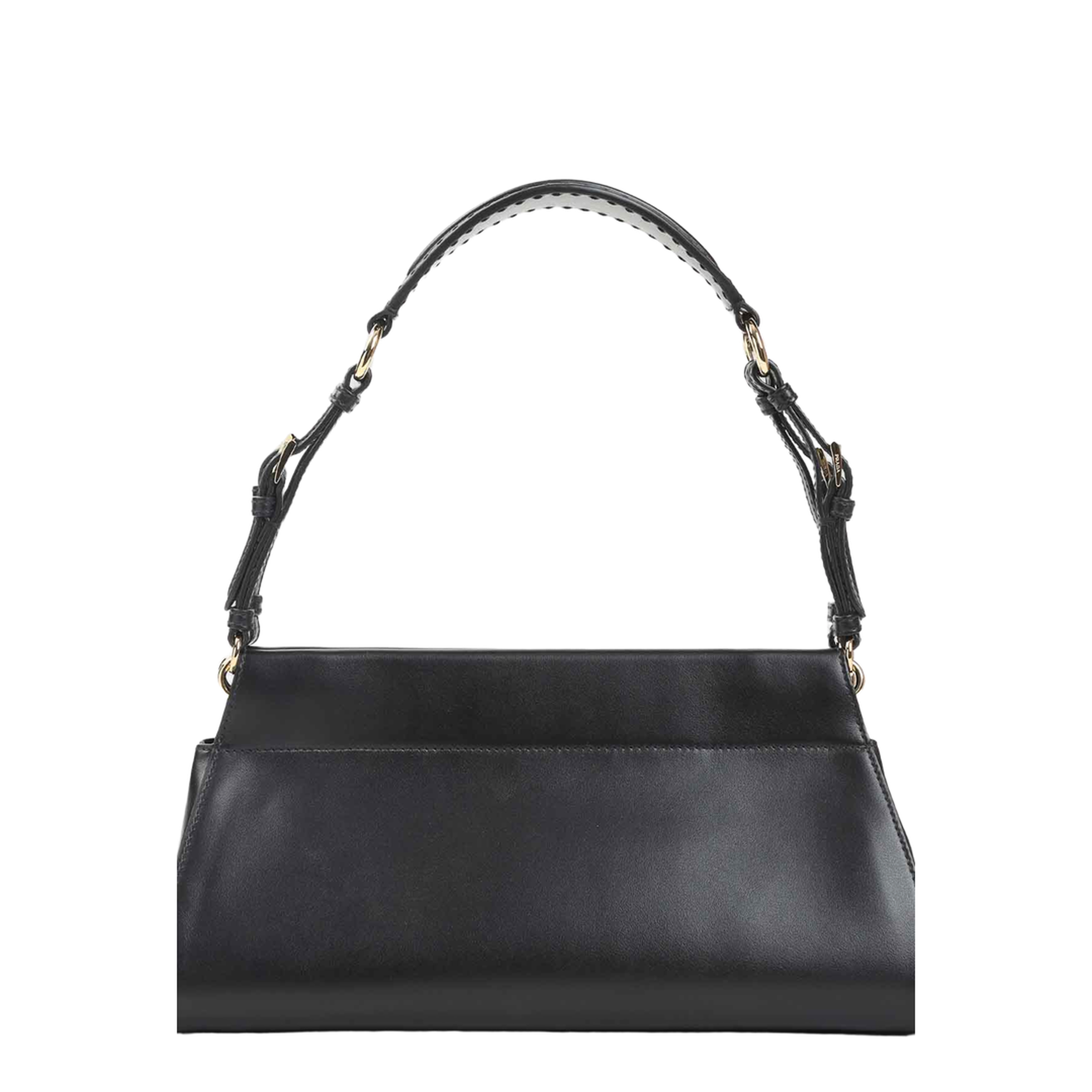 Enchaîné Medium Calf Leather Shoulder Bag - Black - Image 2