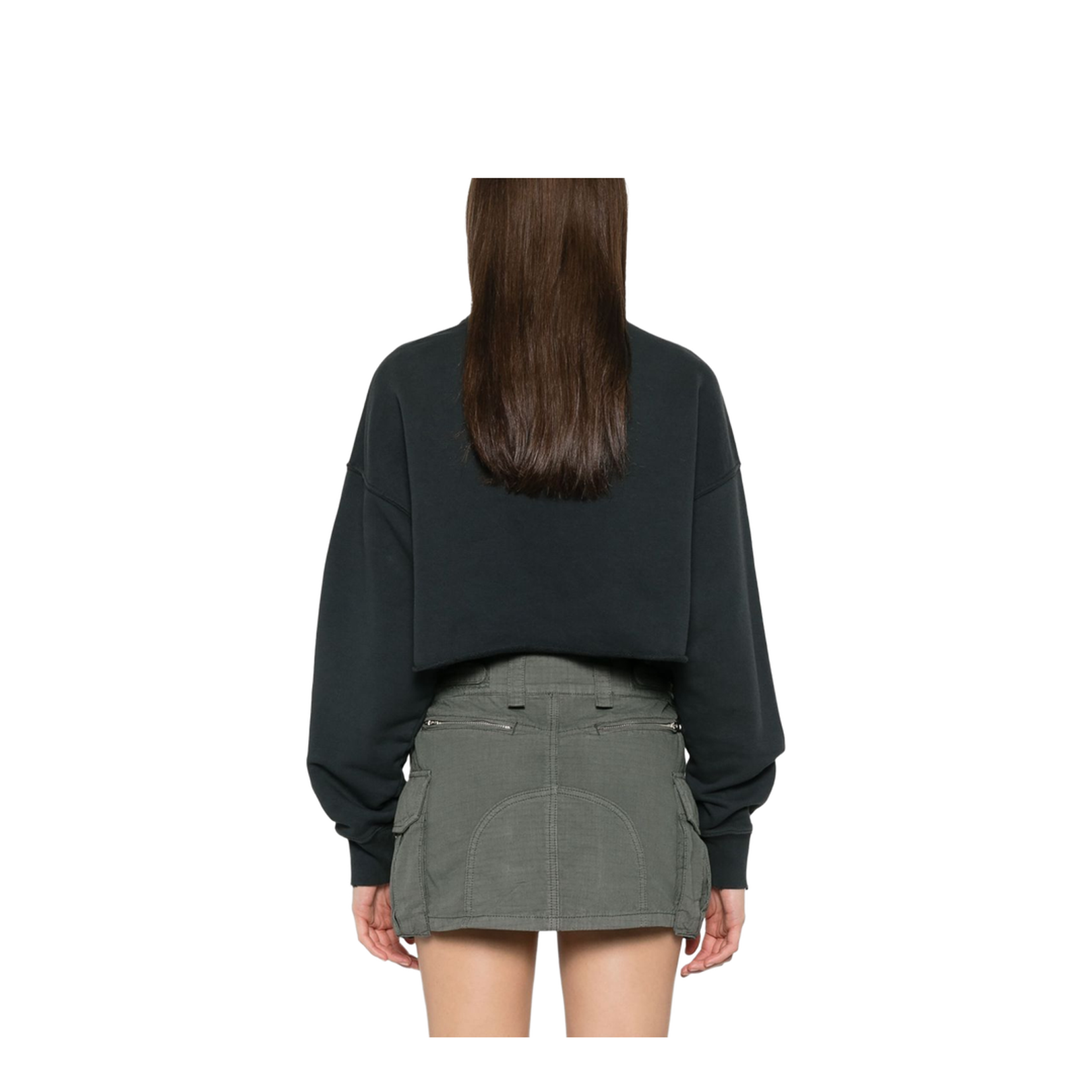 Organic Cotton Cropped Sweatshirt - Image 2