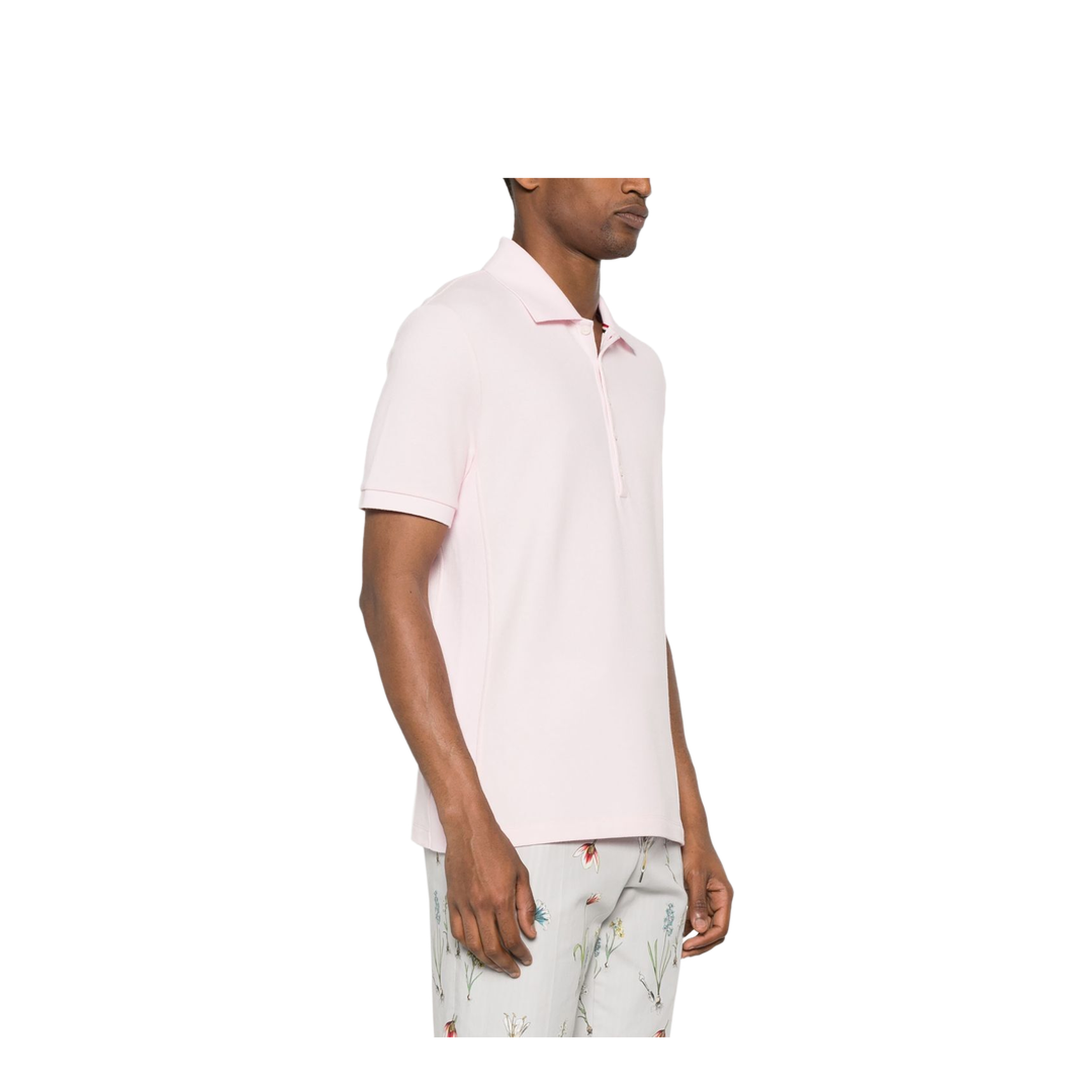 Pink Cotton Polo Shirt - Image 2