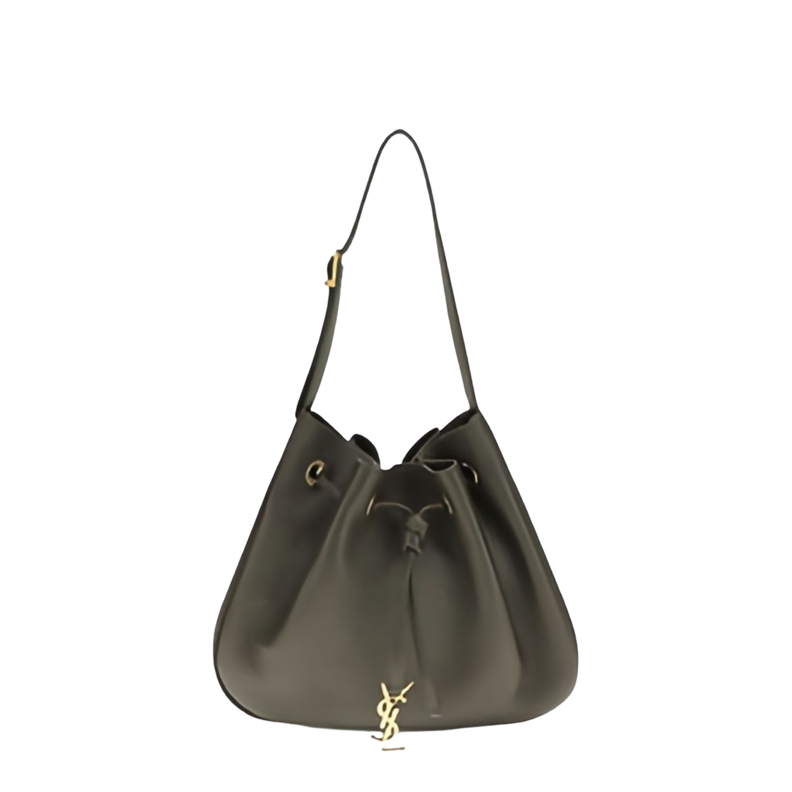 Paris VII Small Leather Shoulder Bags - Dark Green - Image 1