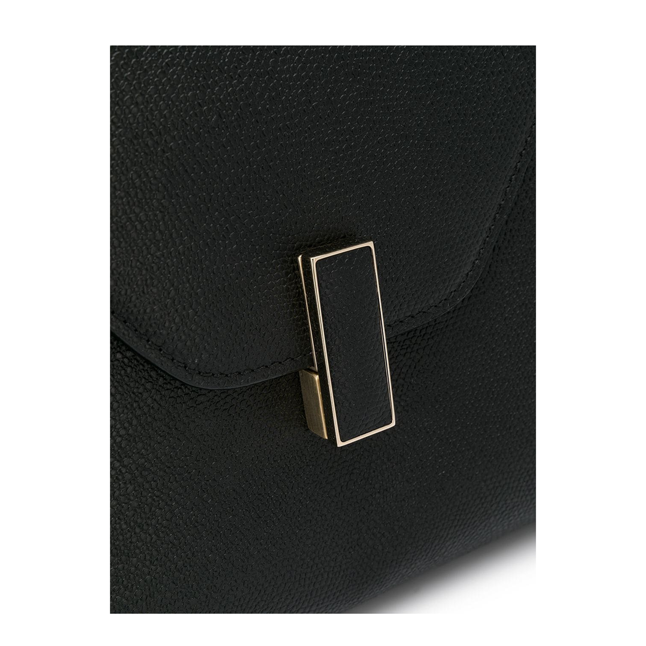 Iside Mini Millepunte Calf Leather Top Handle Bag - Black - Image 4