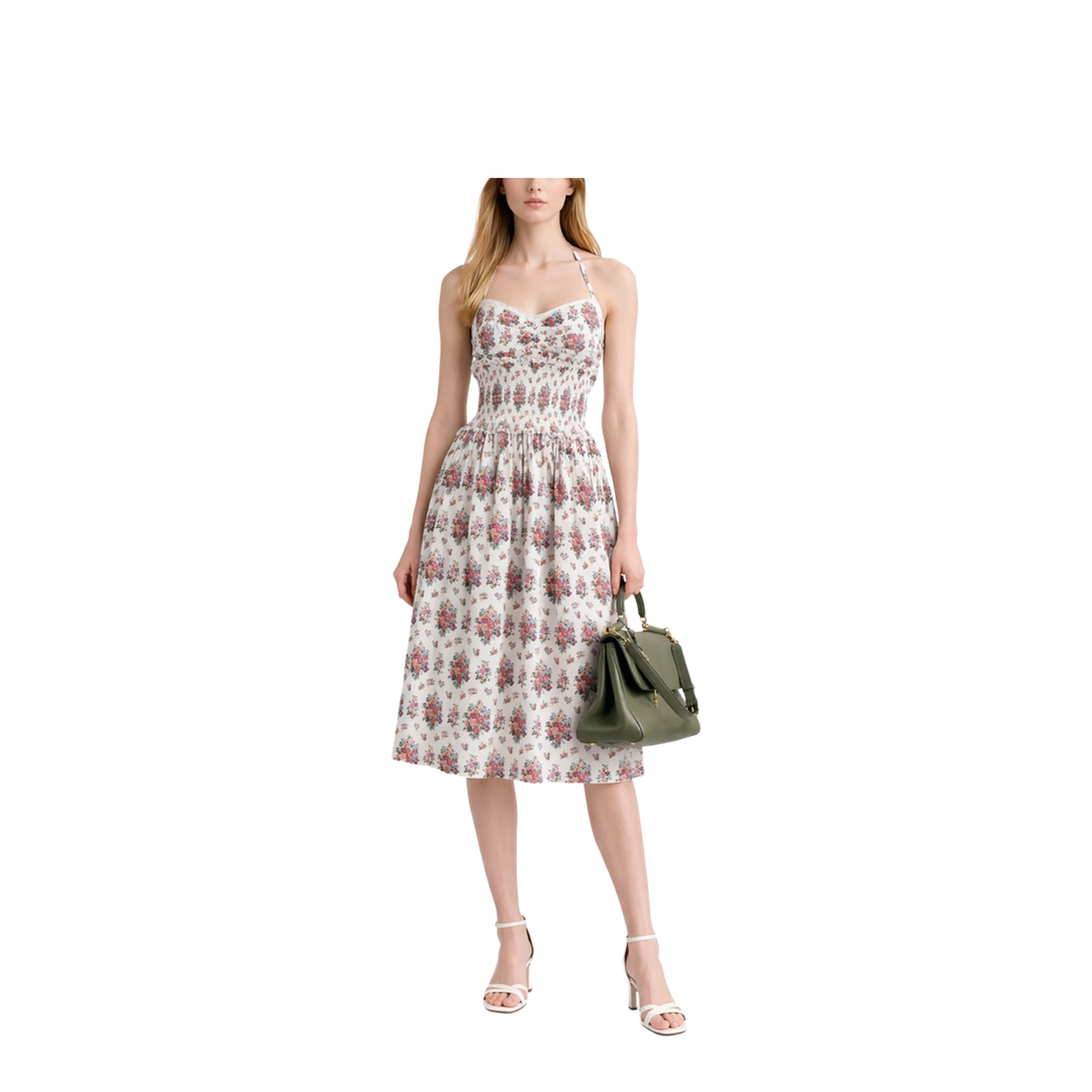 MIDI DRESS WITH FLORAL PRINT - Image 2