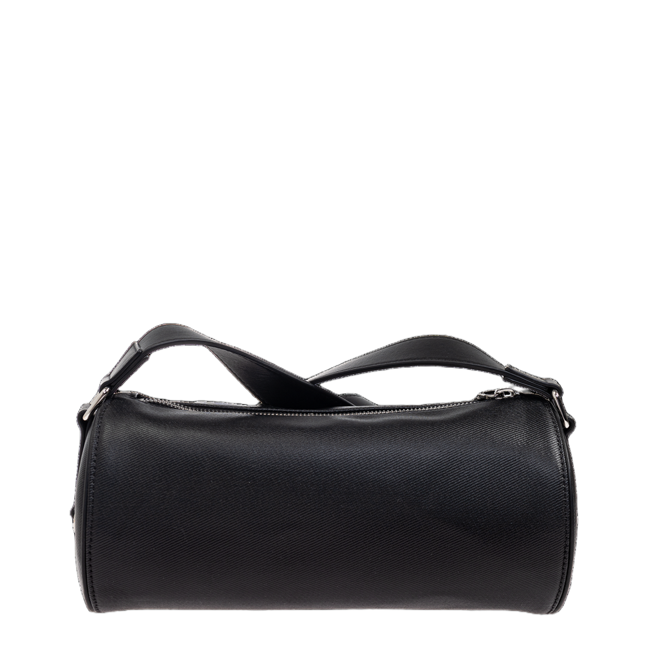 Roller Small Calf Leather Shoulder Bag - Black - Image 4