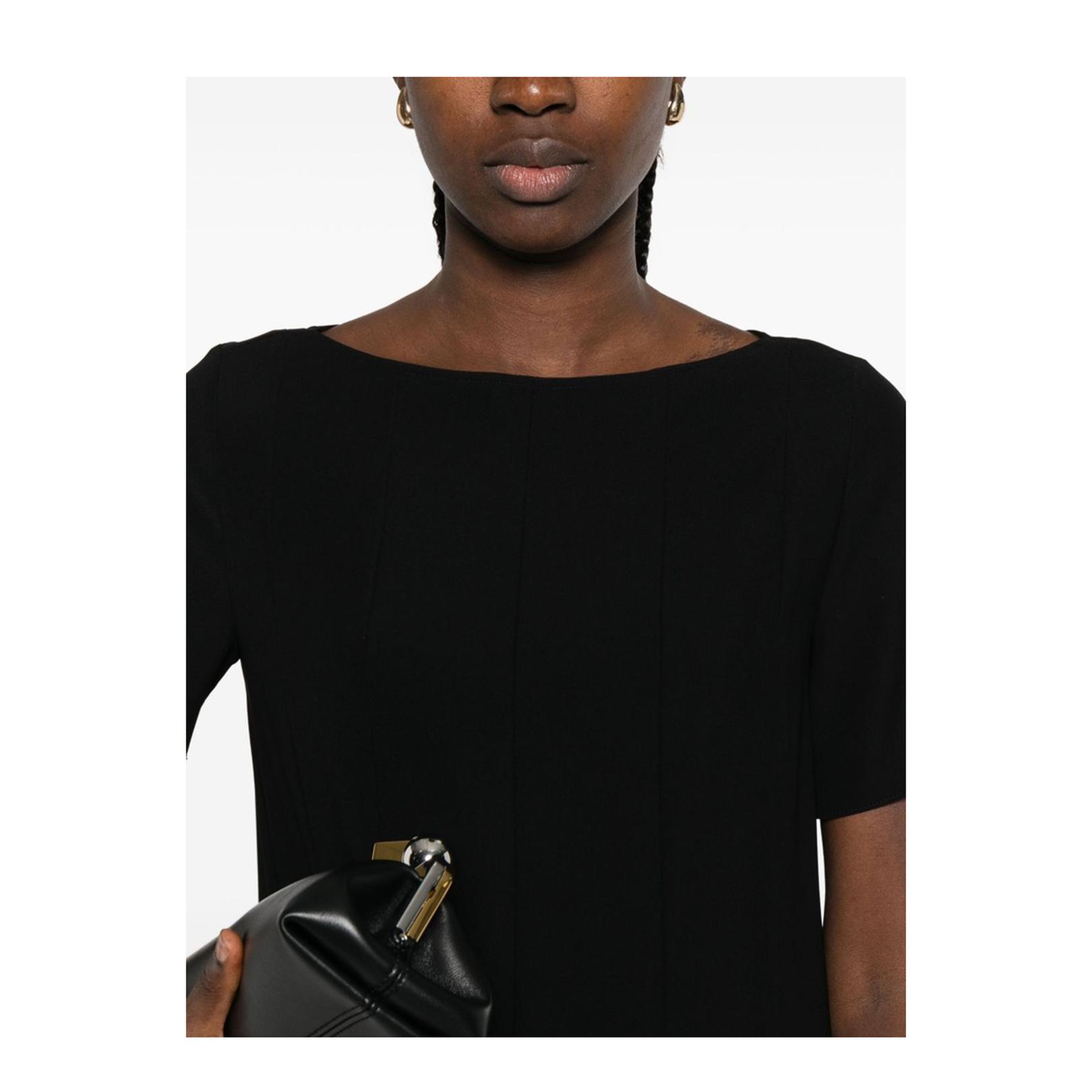 Technical Cady Dress with Pleats - Image 2