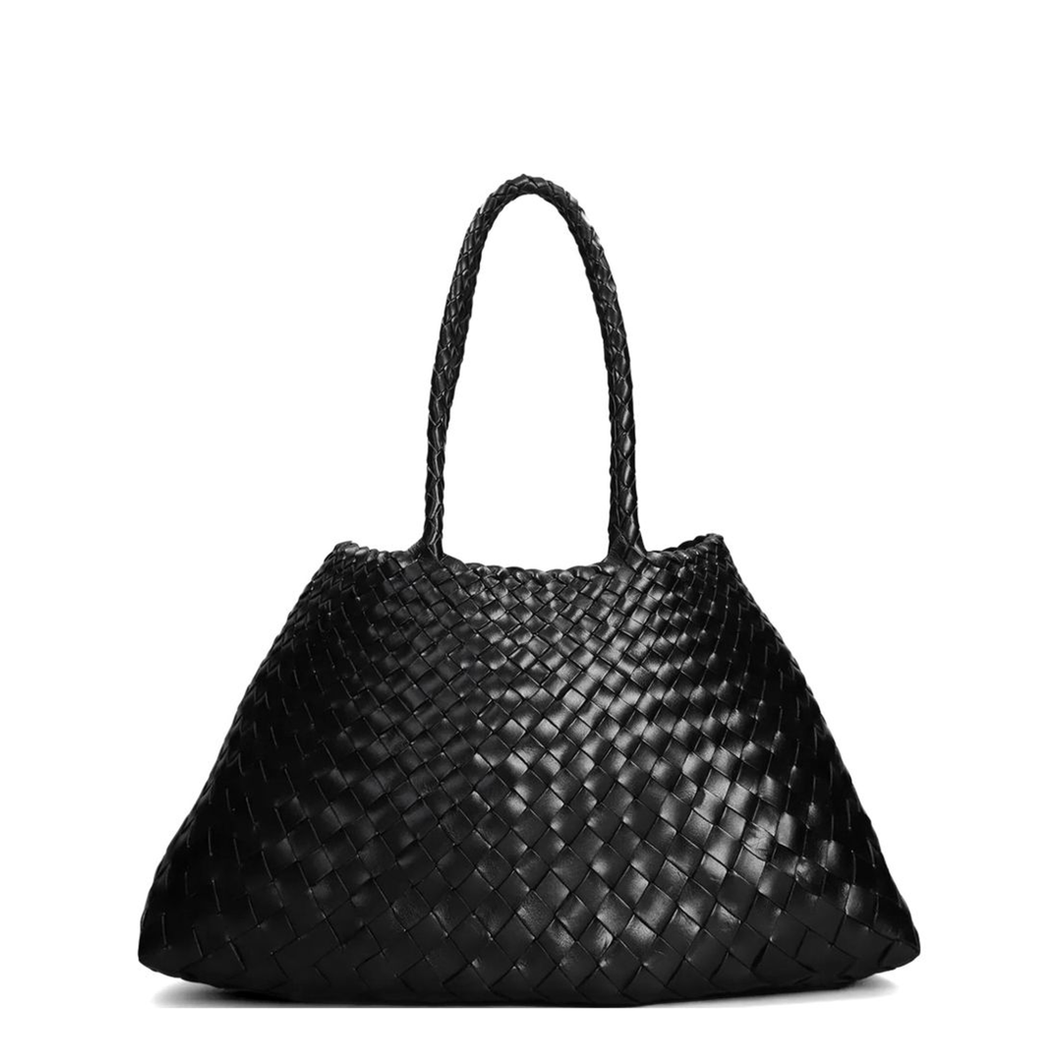Santa Croce Buffalo Leather Tote Bag - Black - Image 1