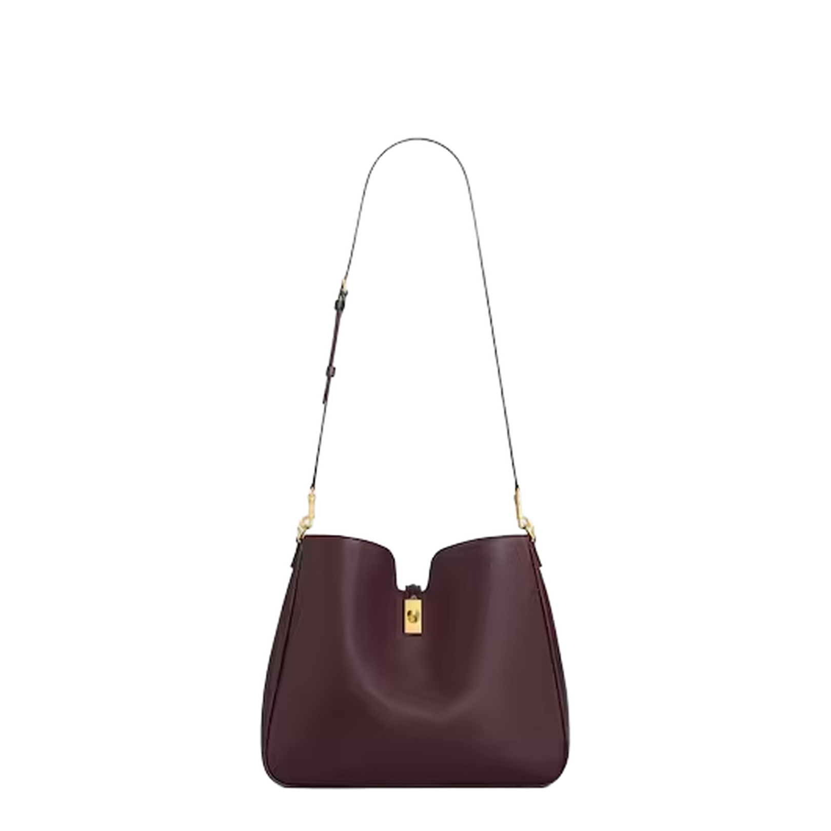Medium Camille 16 Soft Bag in Smooth Calfskin Deep Burgundy - Image 4