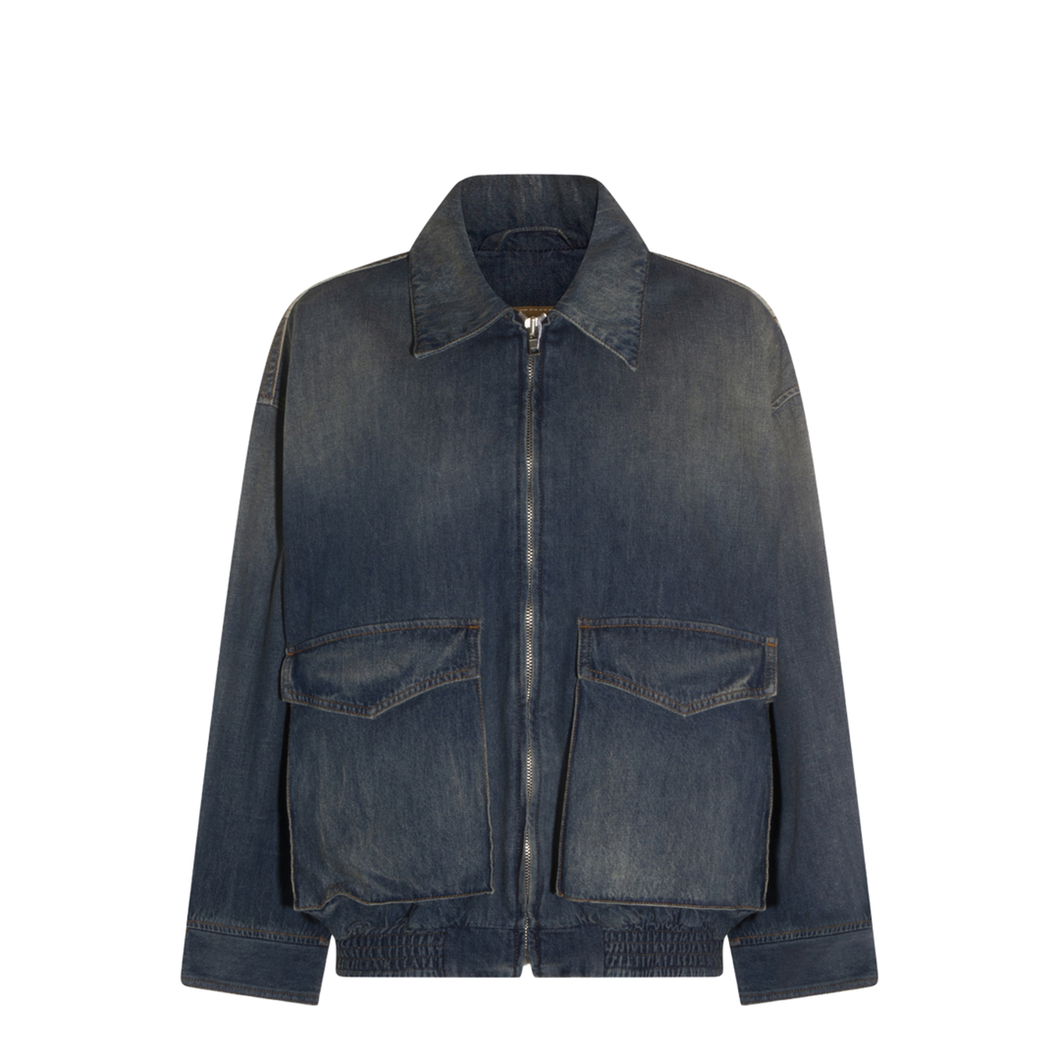 Blue Denim Jacket With Flap Pockets - Image 2