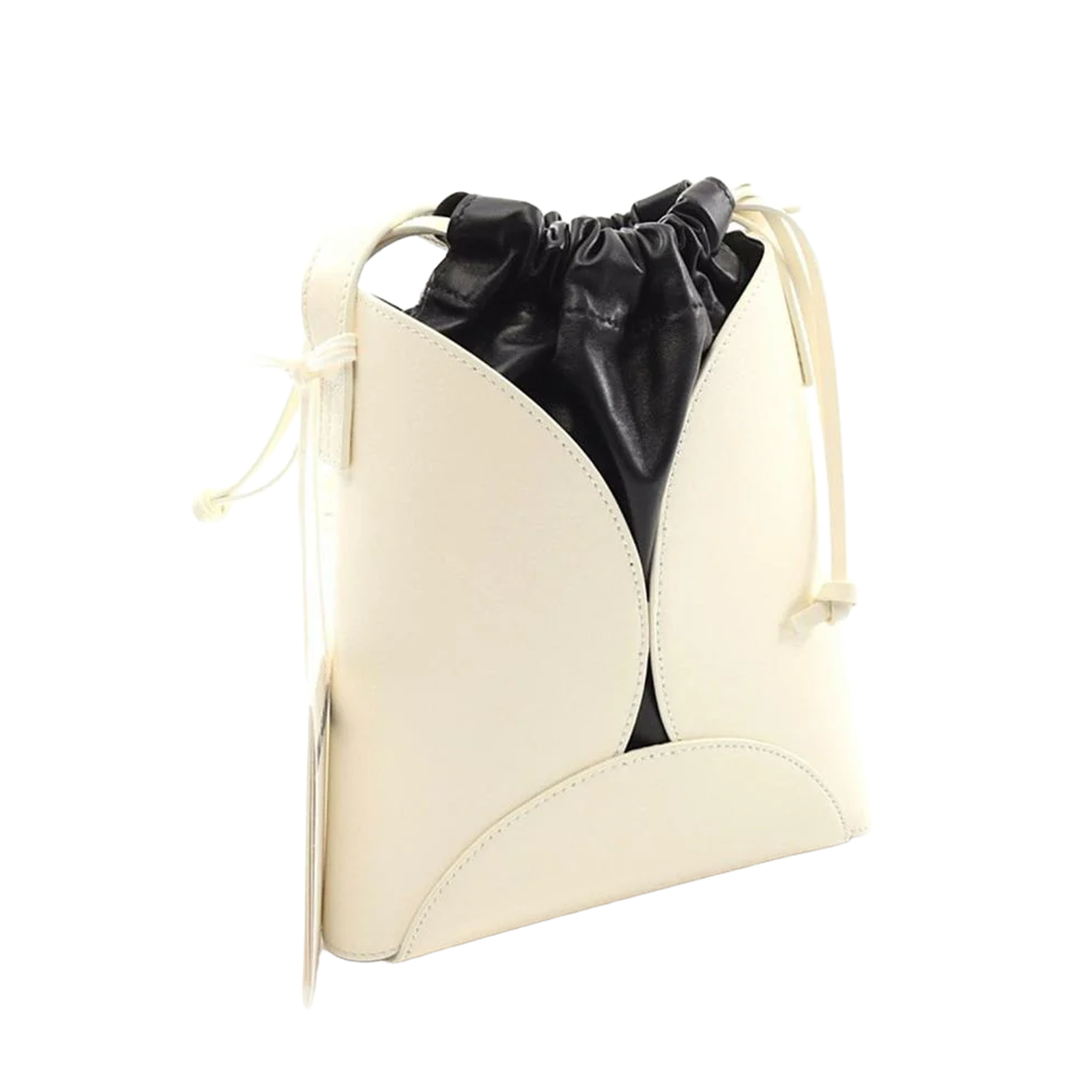 Bucket Bag Leather White - Image 2