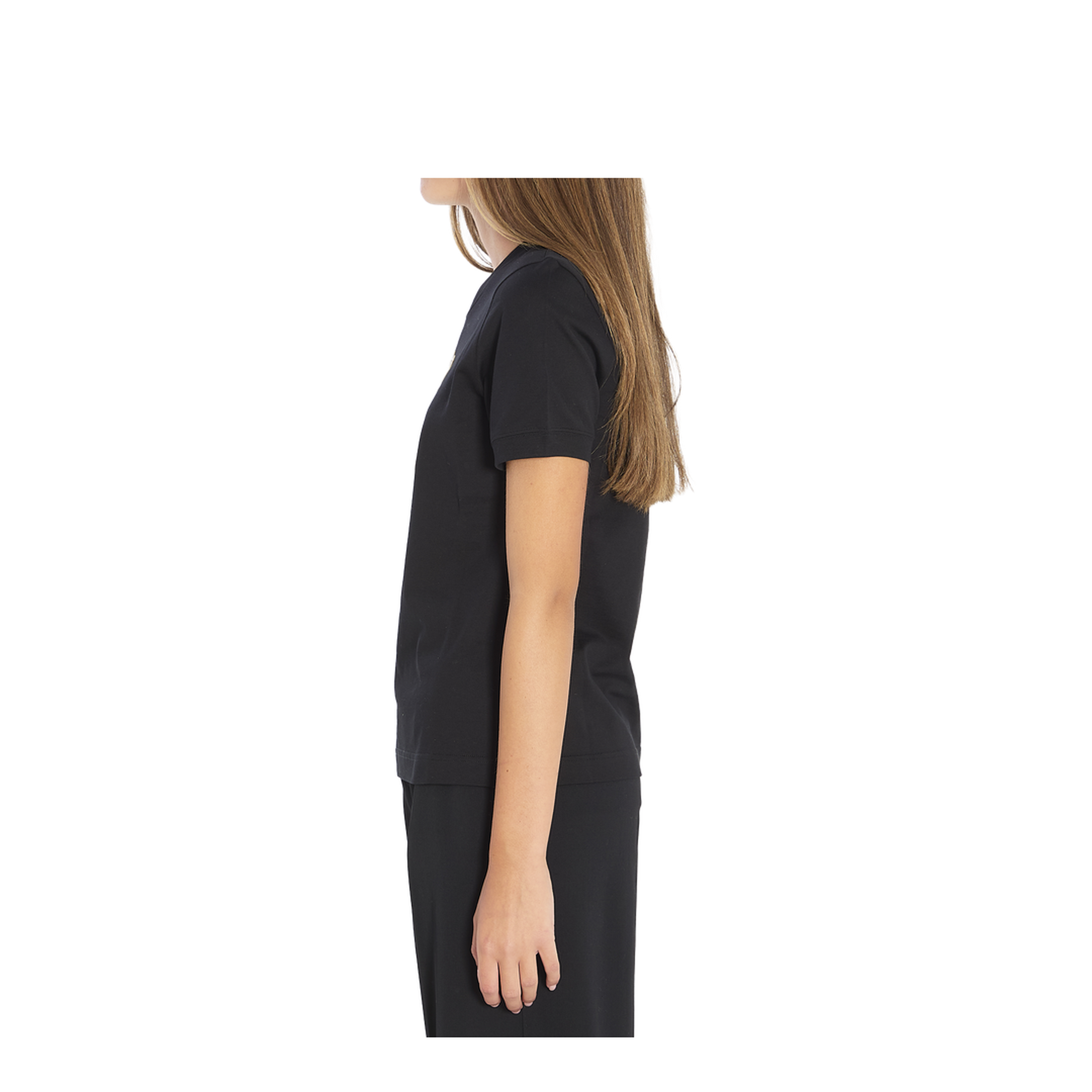 Black Cotton Logo T-Shirt - Image 3