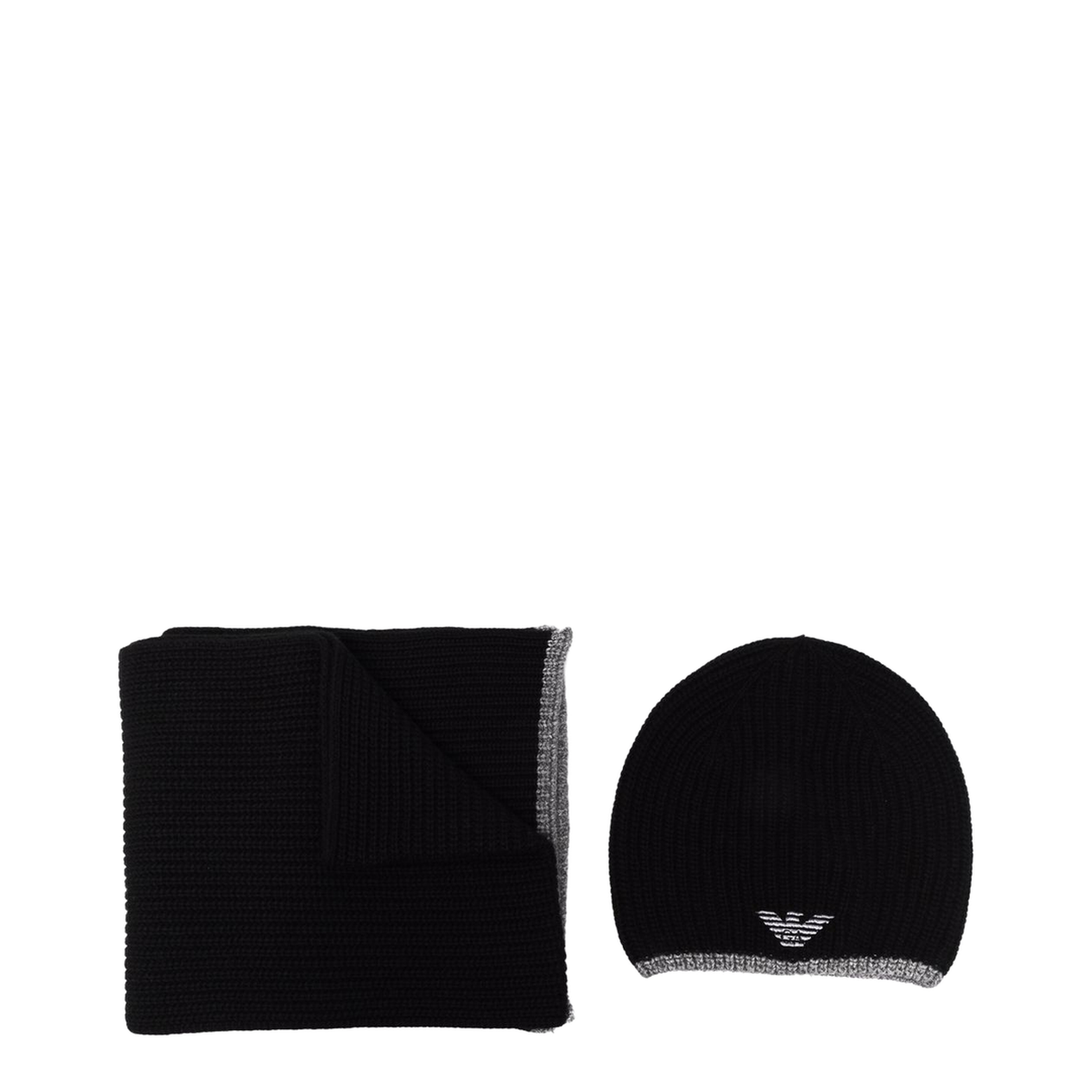 Embroidered Logo Scarf & Beanie - Image 1