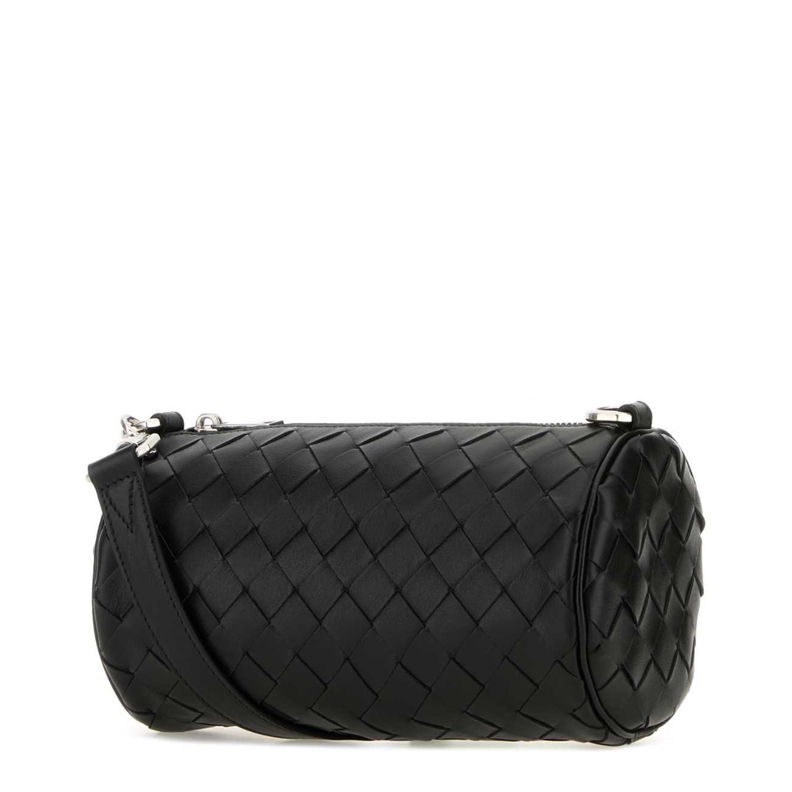 Barrel Mini Leather Crossbody Bags - Black - Image 2