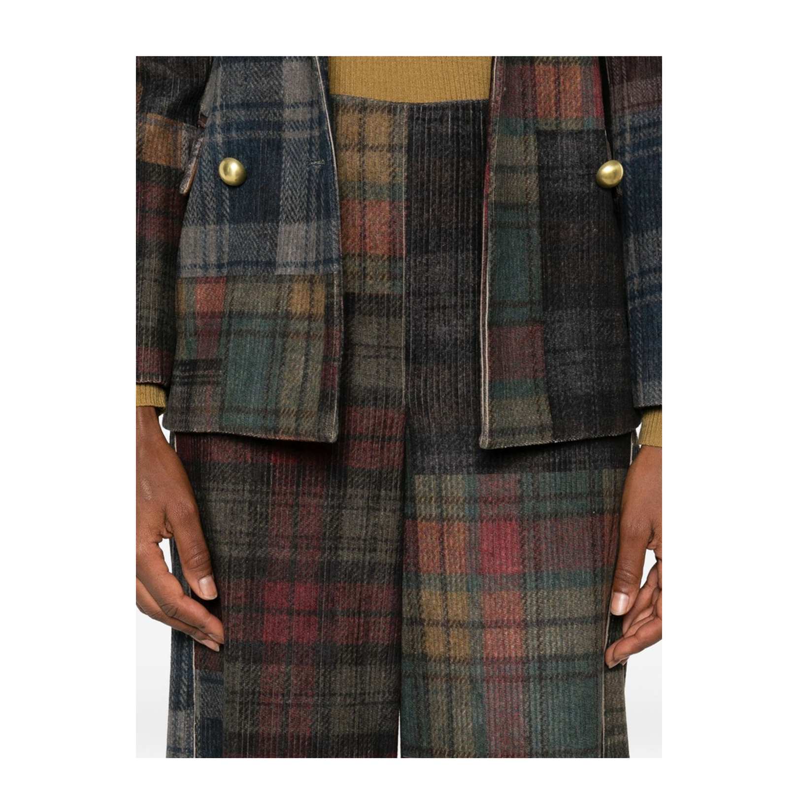 Patchwork Design Trousers - Image 2