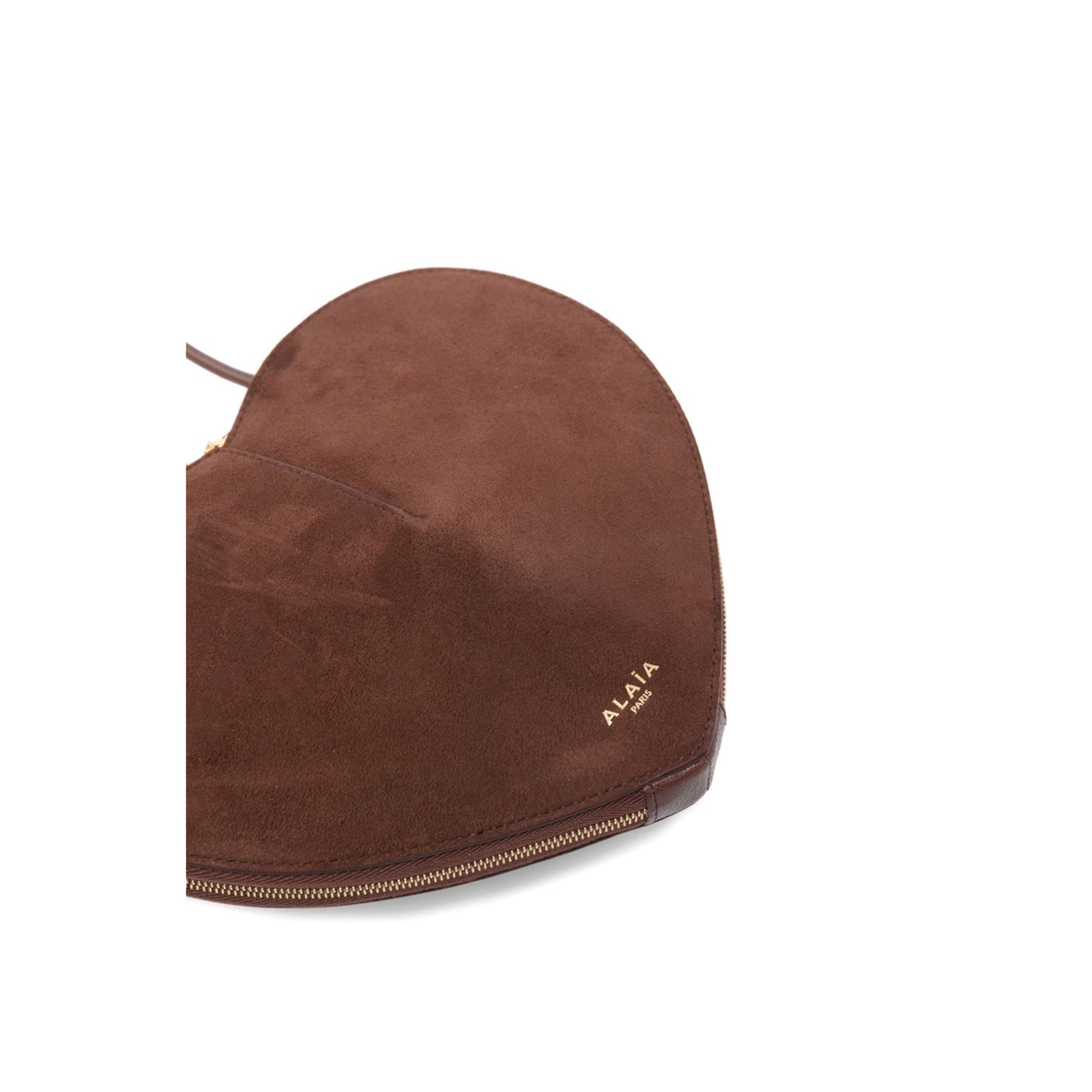 Le Cœur Bi-Material Bag in Leather - Brown - Image 3