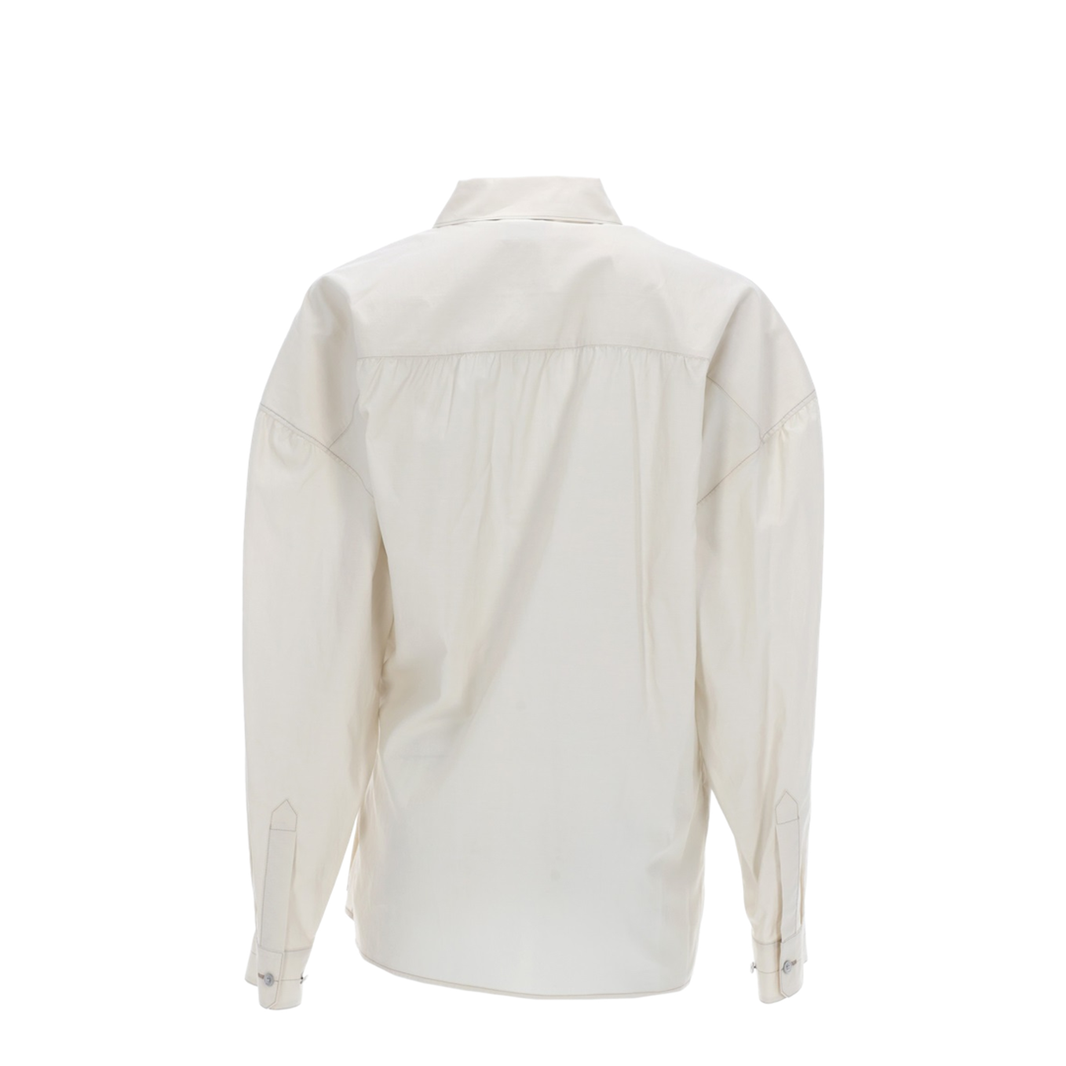 Straight Collar Twisted Shirt - Image 3