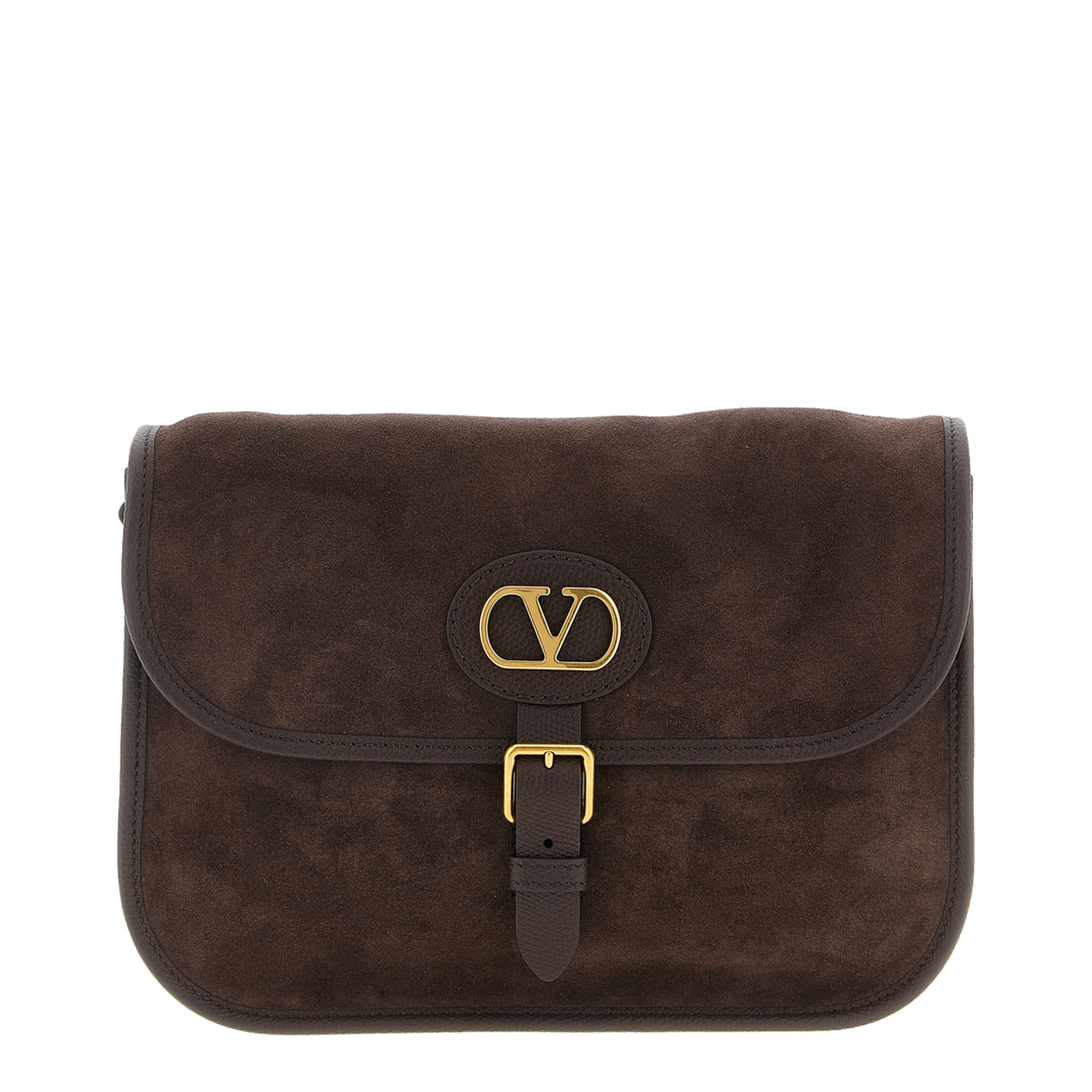 Antibes Suede Shoulder Bag - Ebony - Image 1