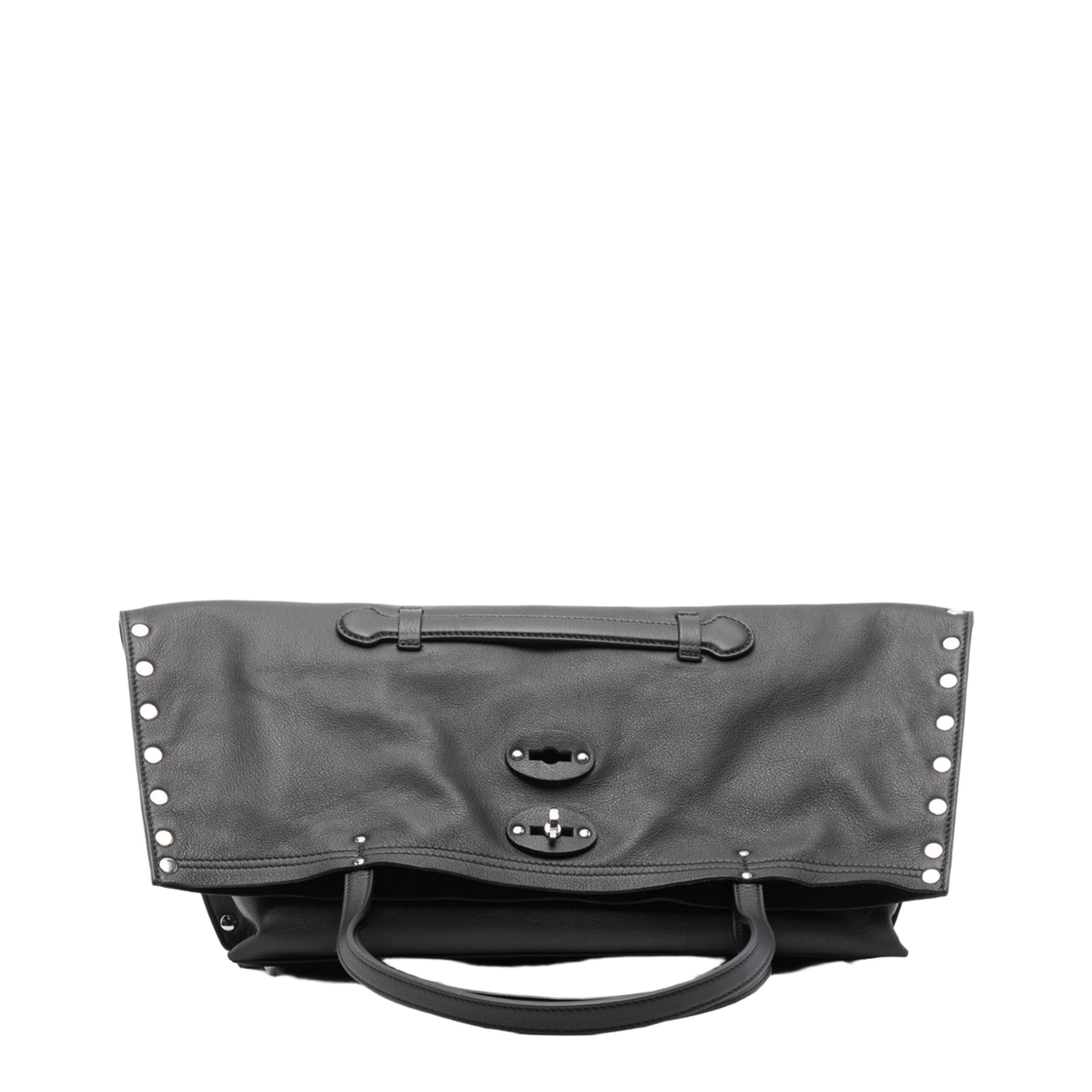 A'Spasso Medium Cowhide Handbag - Black Lavagna - Image 1
