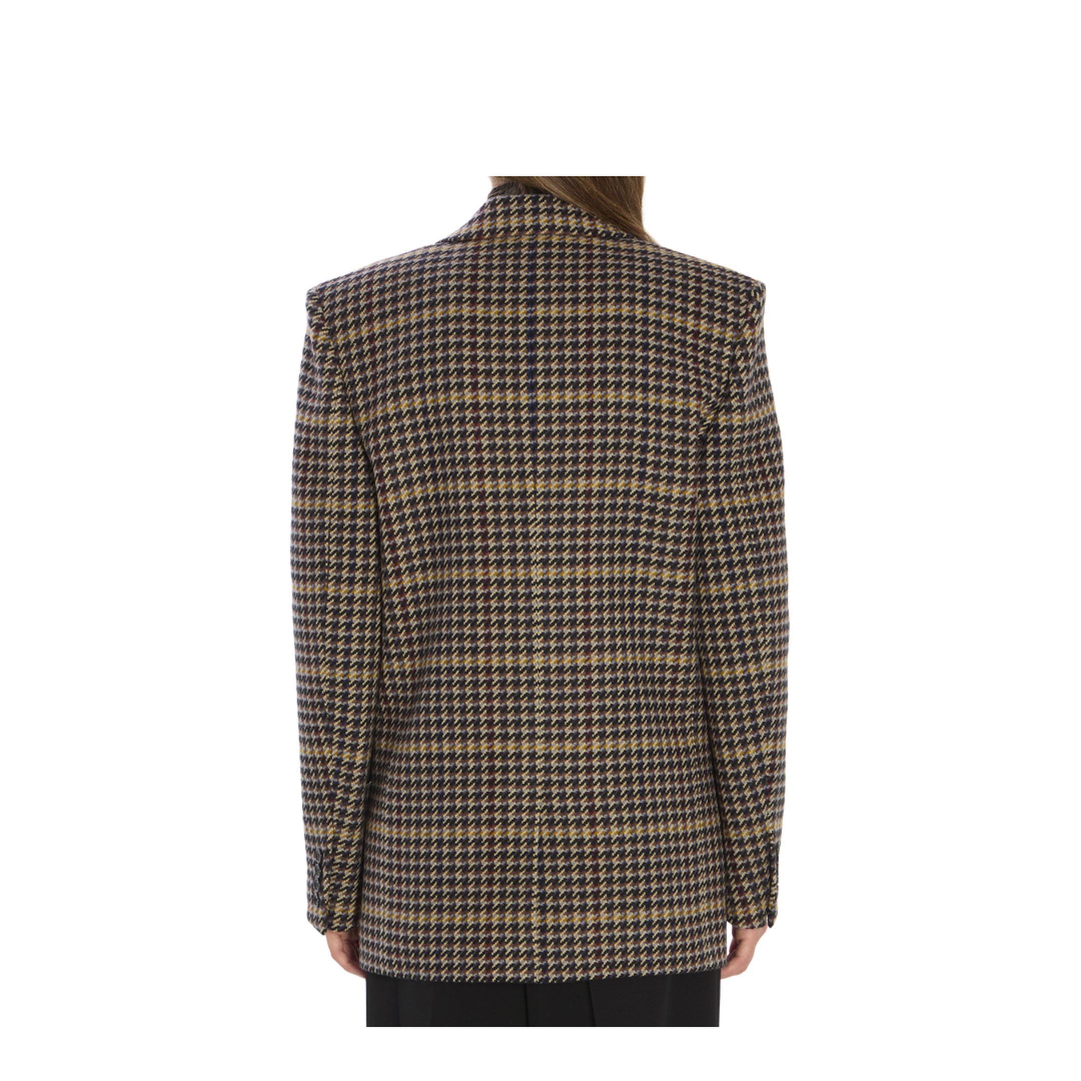 Brown Double-Breasted Jacket with Notched Revers - Image 4