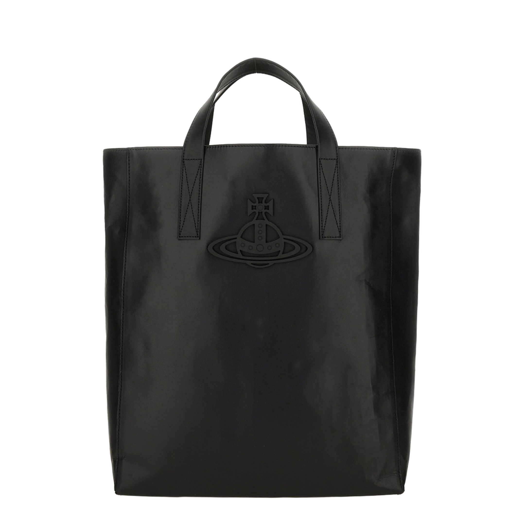 Sarah Medium Cow Leather Tote - Black - Image 1