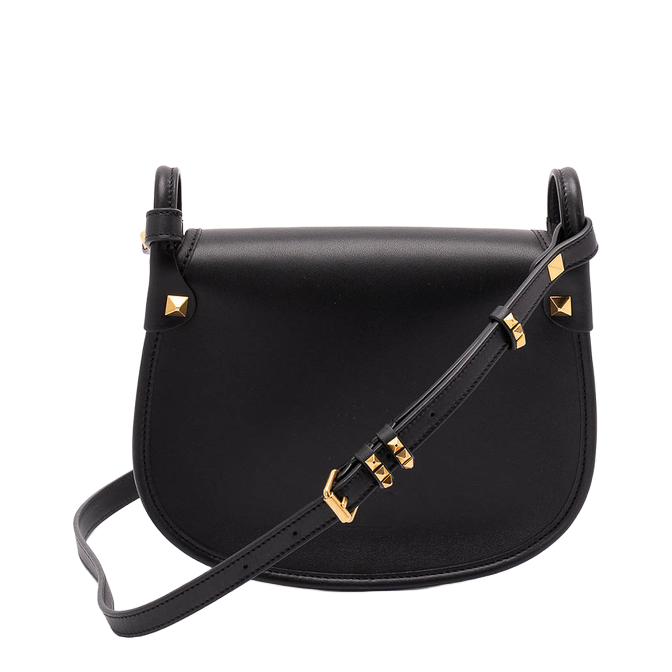 Flaneuse Leather Crossbody Bag - Black - Image 4