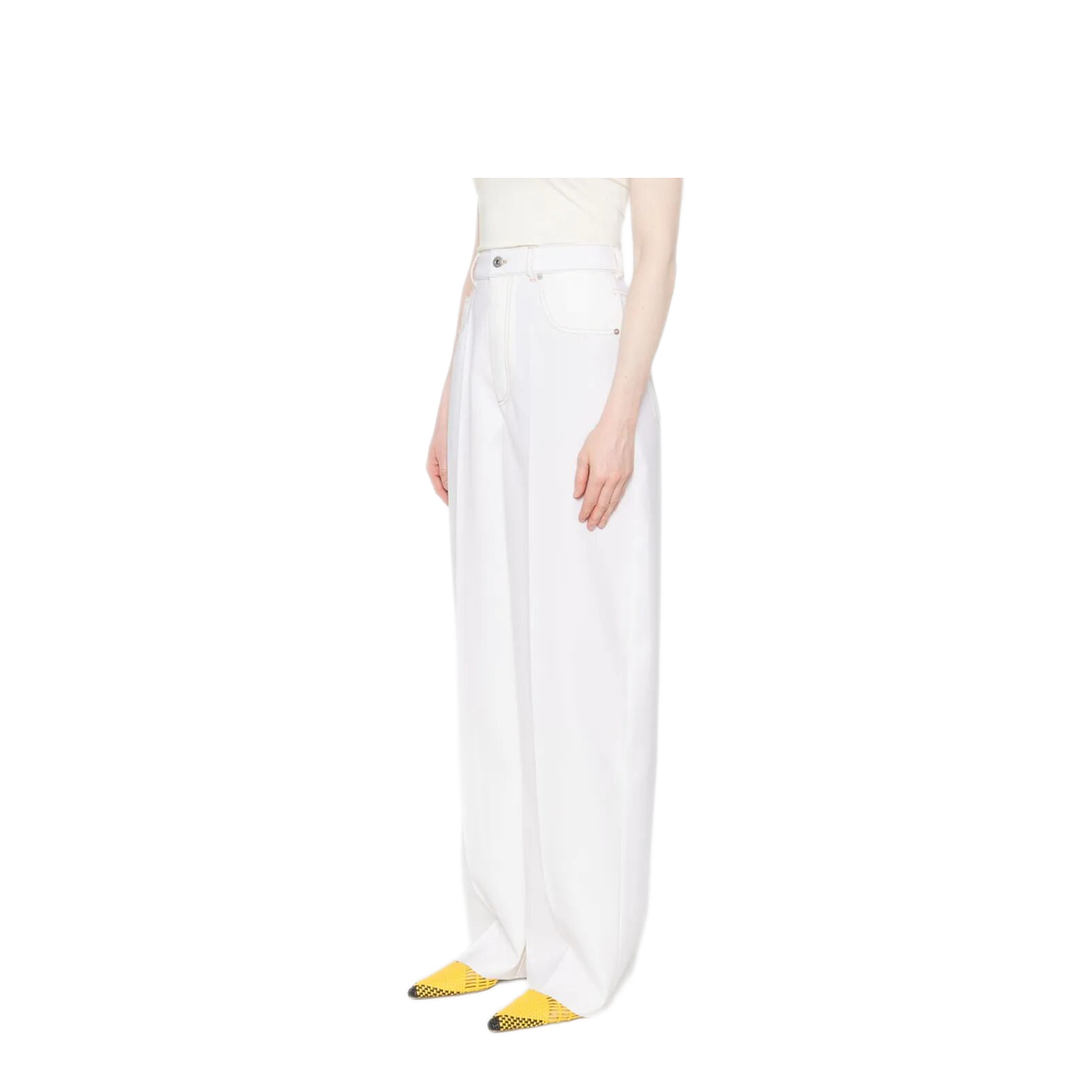 Wide Leg Denim Trousers - Image 2