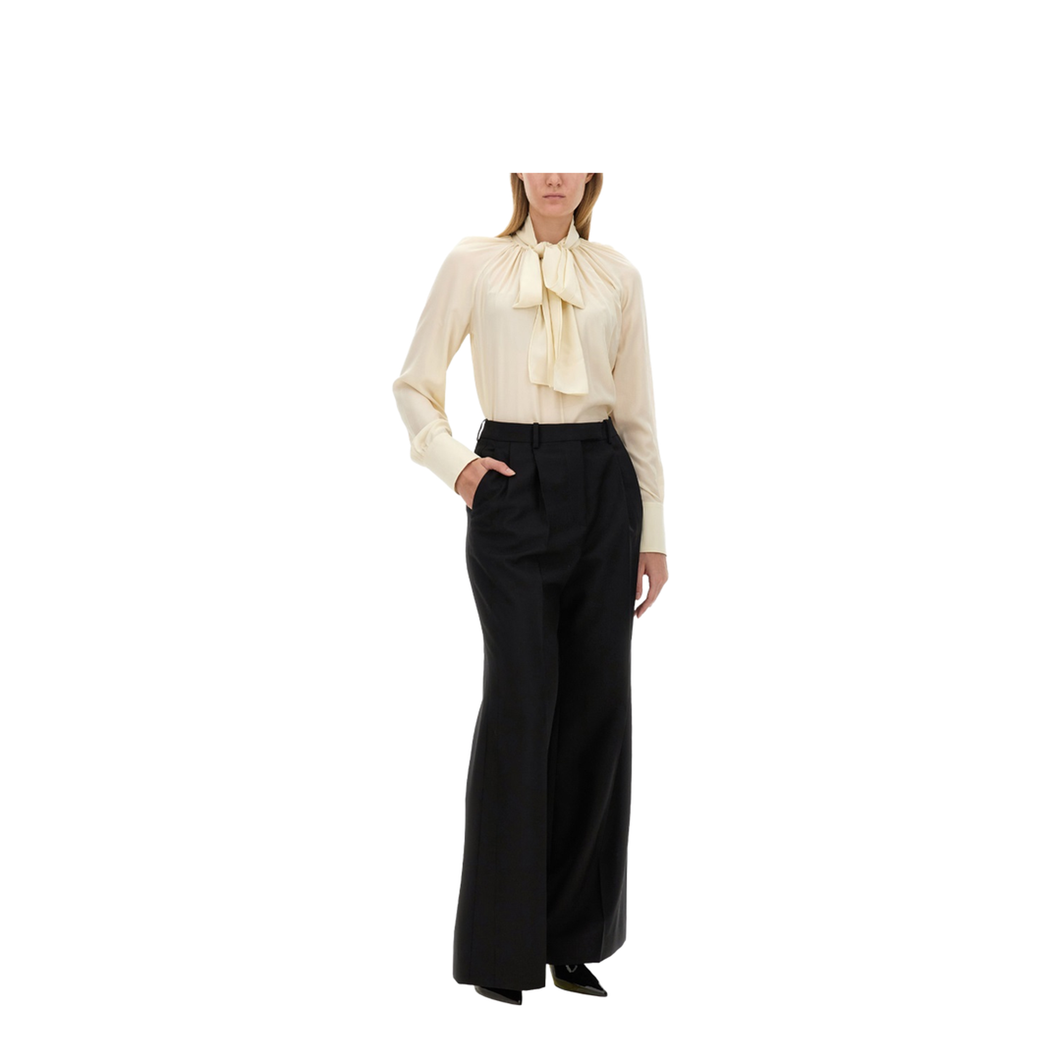 Silk Shirt With Lavallière Collar - Image 2