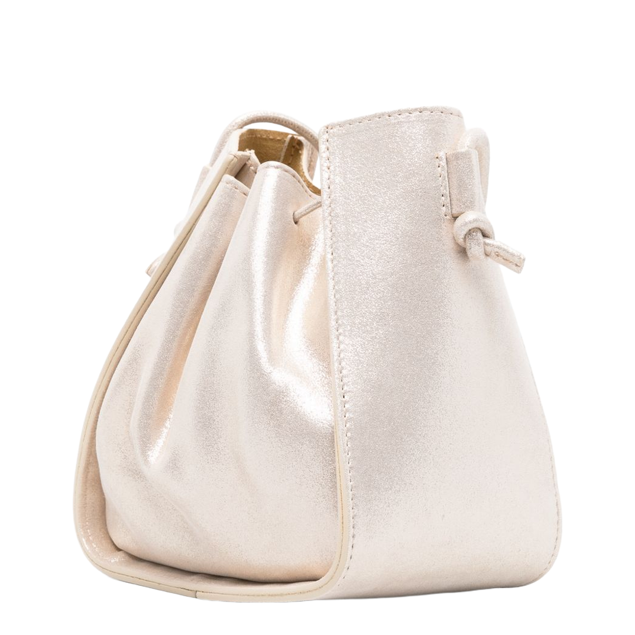 Calf Leather Bucket Bag - Platino - Image 5
