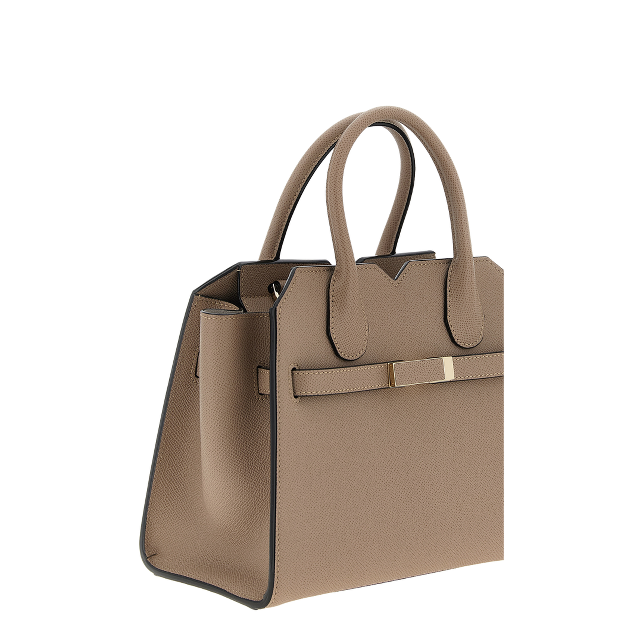 Milano Mini Calfskin Top-Handle Bag - Sahara Brown - Image 3