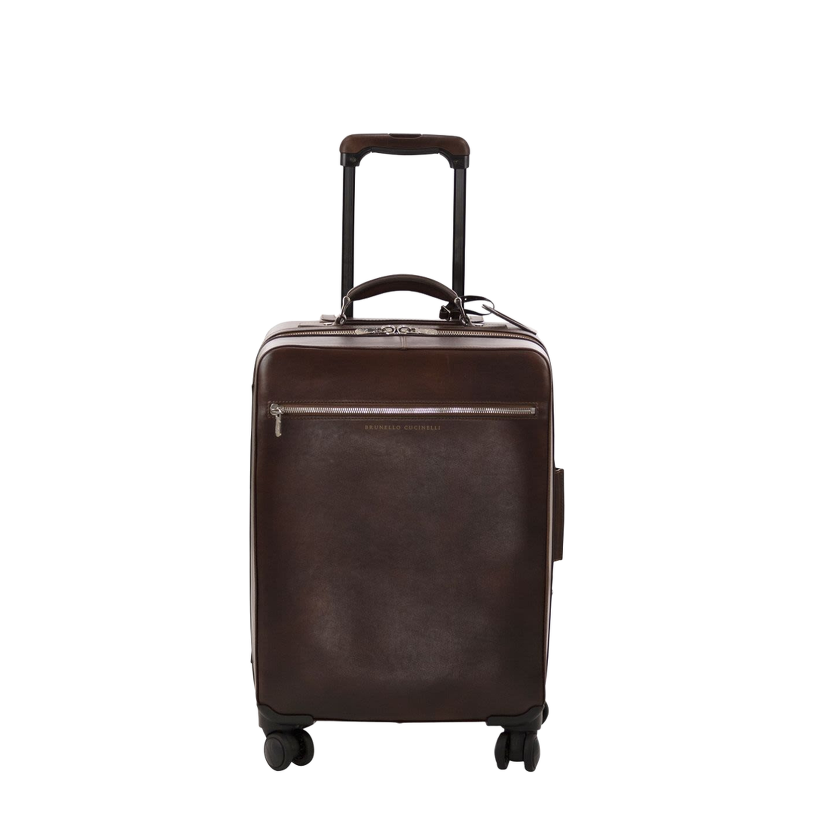 Burnished Calfskin Suitcase in Burgundy - Image 1
