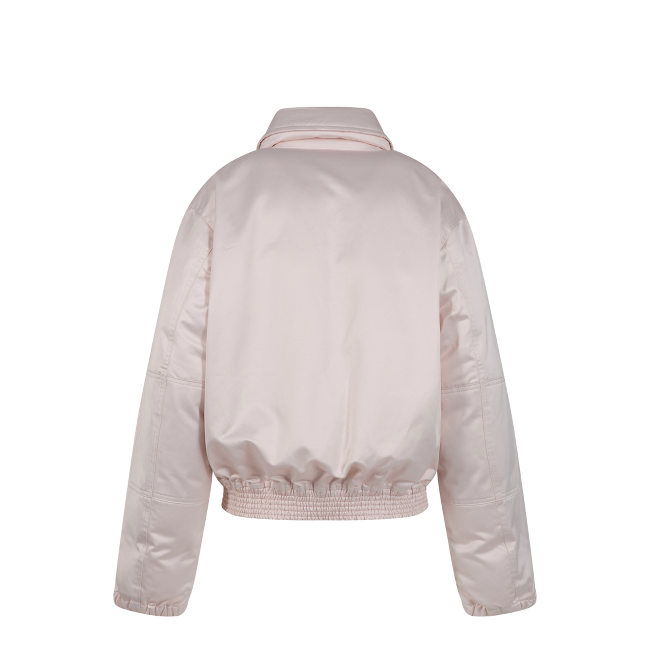 Cotton Satin Padded Bomber Jacket - Image 2