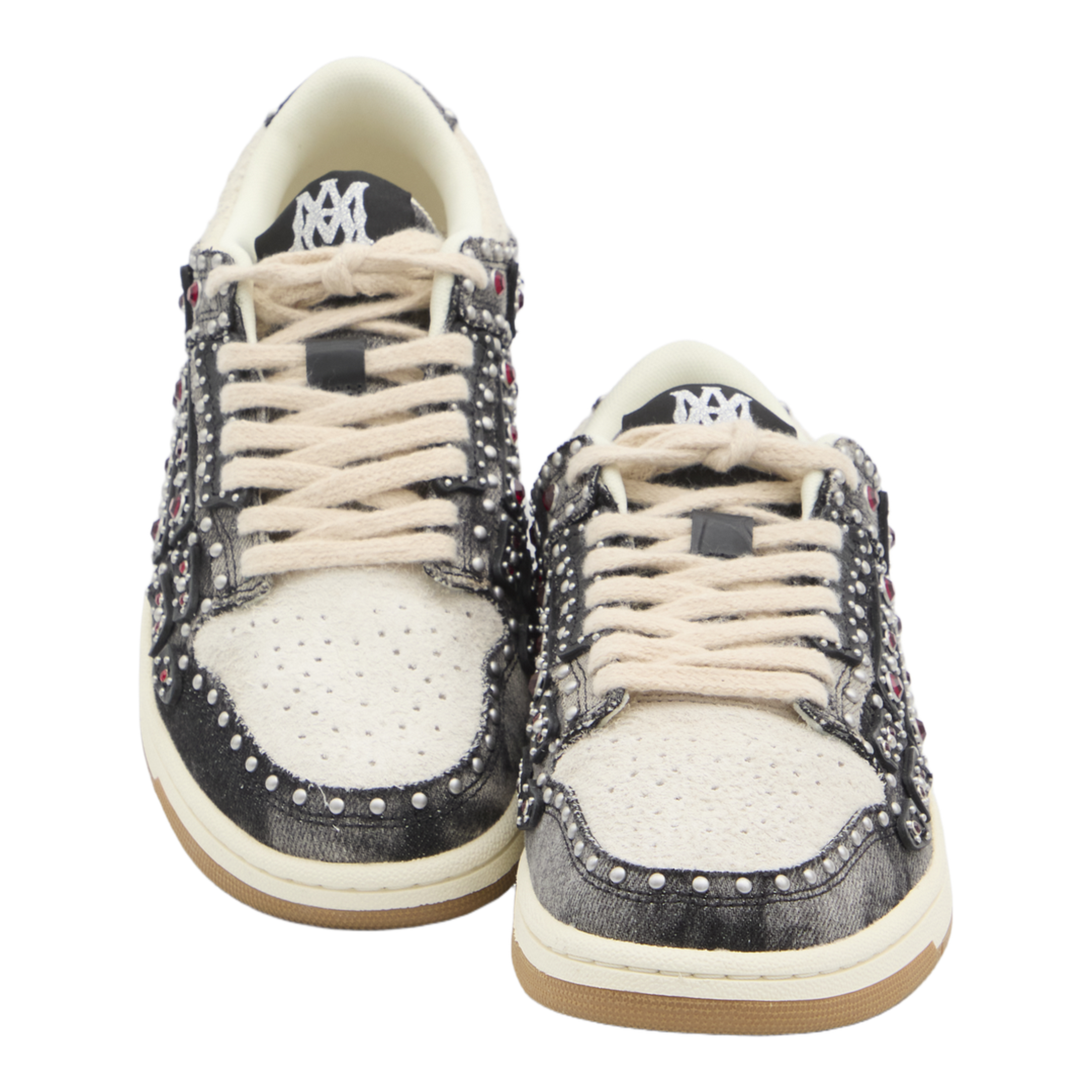 Skel Top Black Sneaker With Beads And Crystals - Image 5