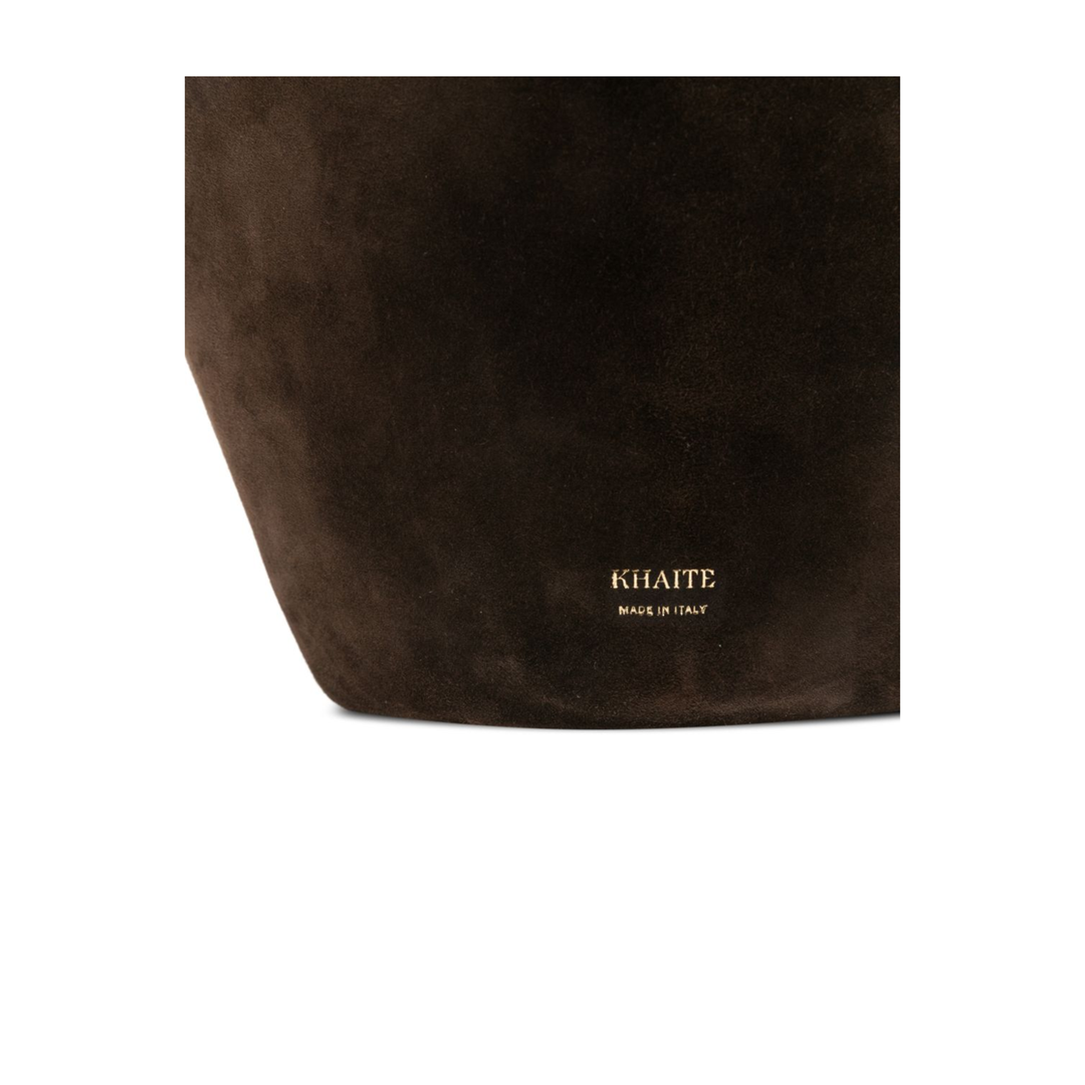 Lotus Mini Suede Tote - Dark Brown - Image 5
