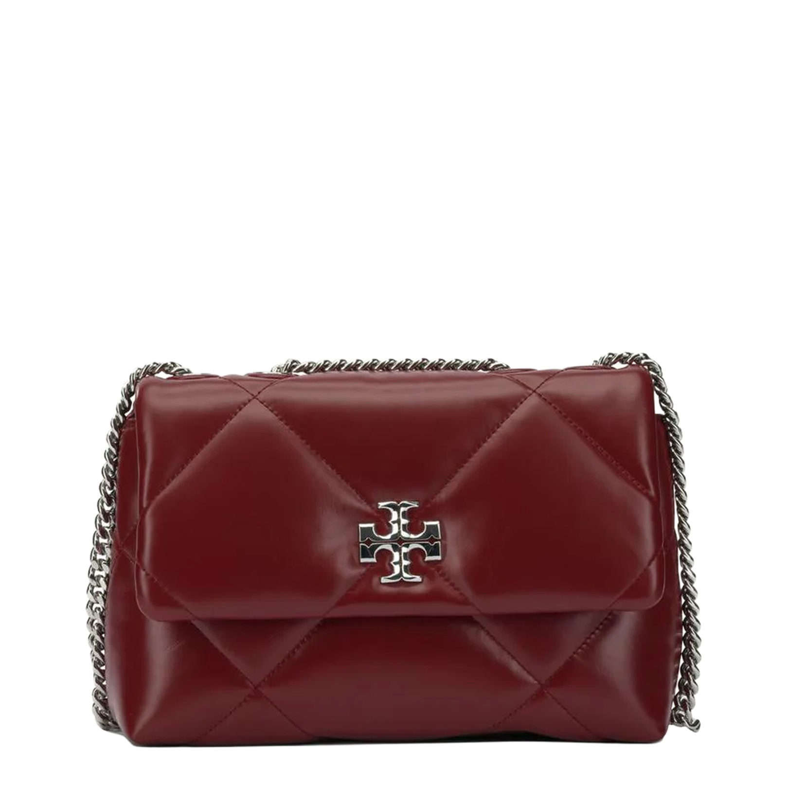 Kira Diamond Small Shoulder Bag Leather Dark Carmine - Image 1