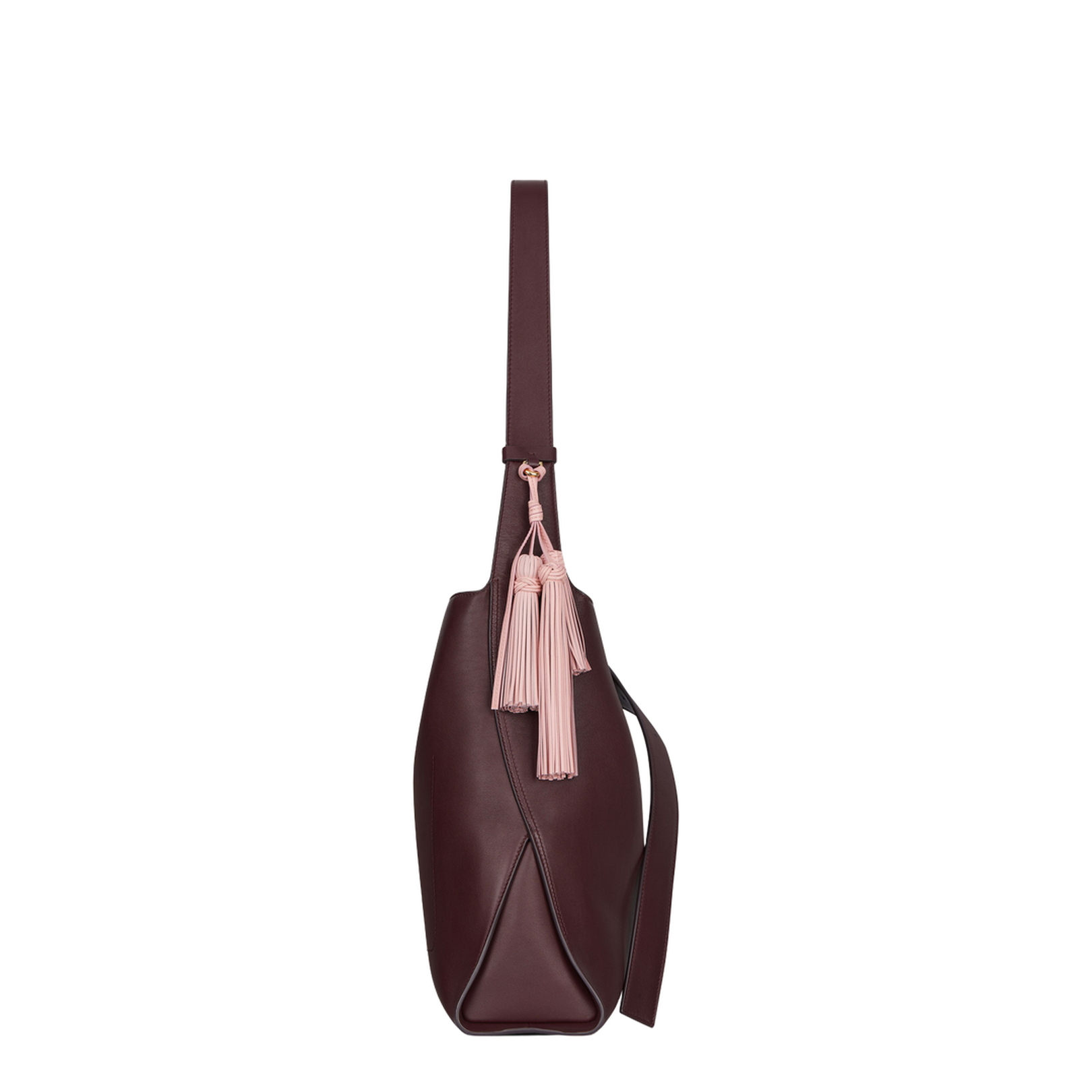 Medium Day Hobo Bag in Burgundy - Image 2