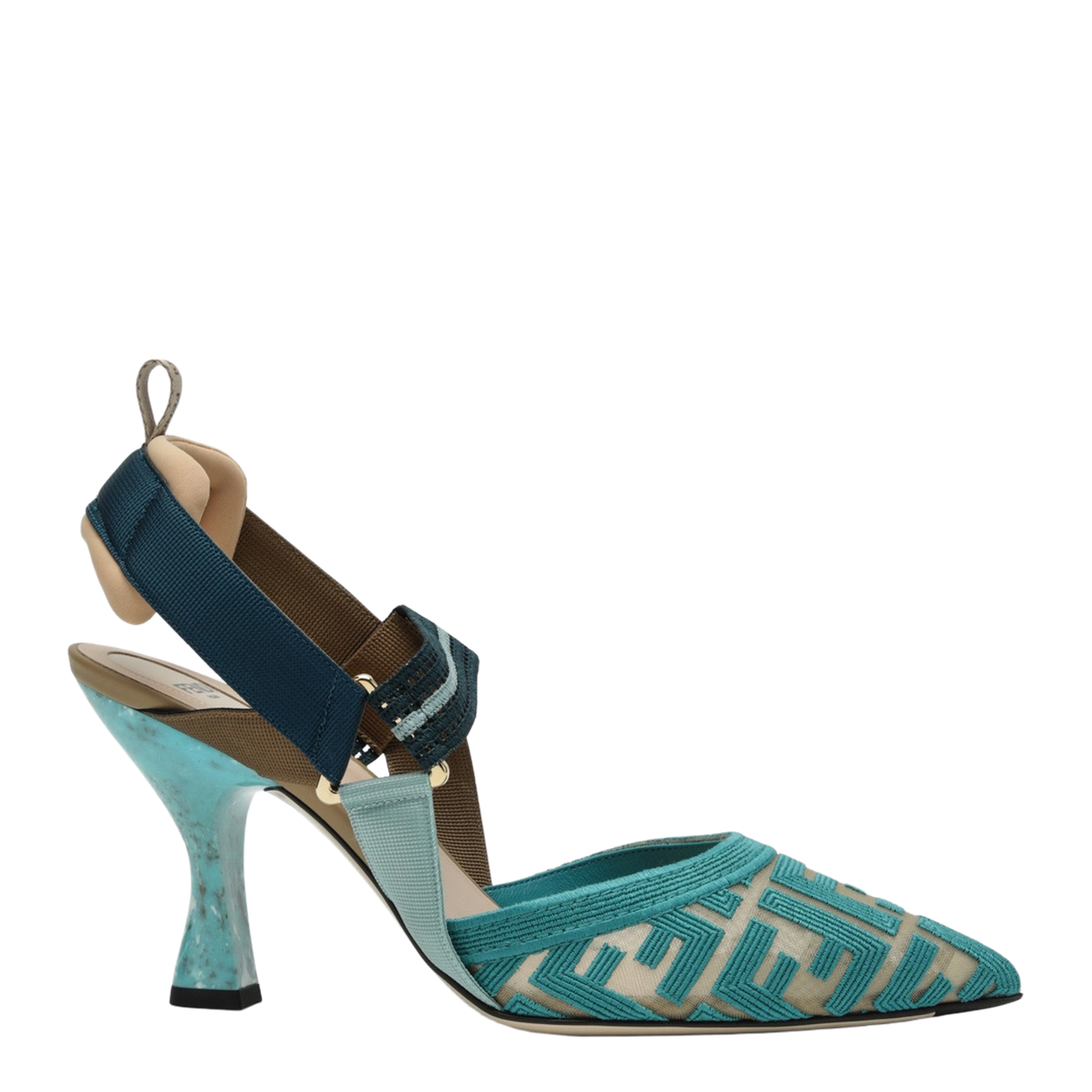 Nudo Dark Giada Slingback in Burgundy FF Fabric - Image 1