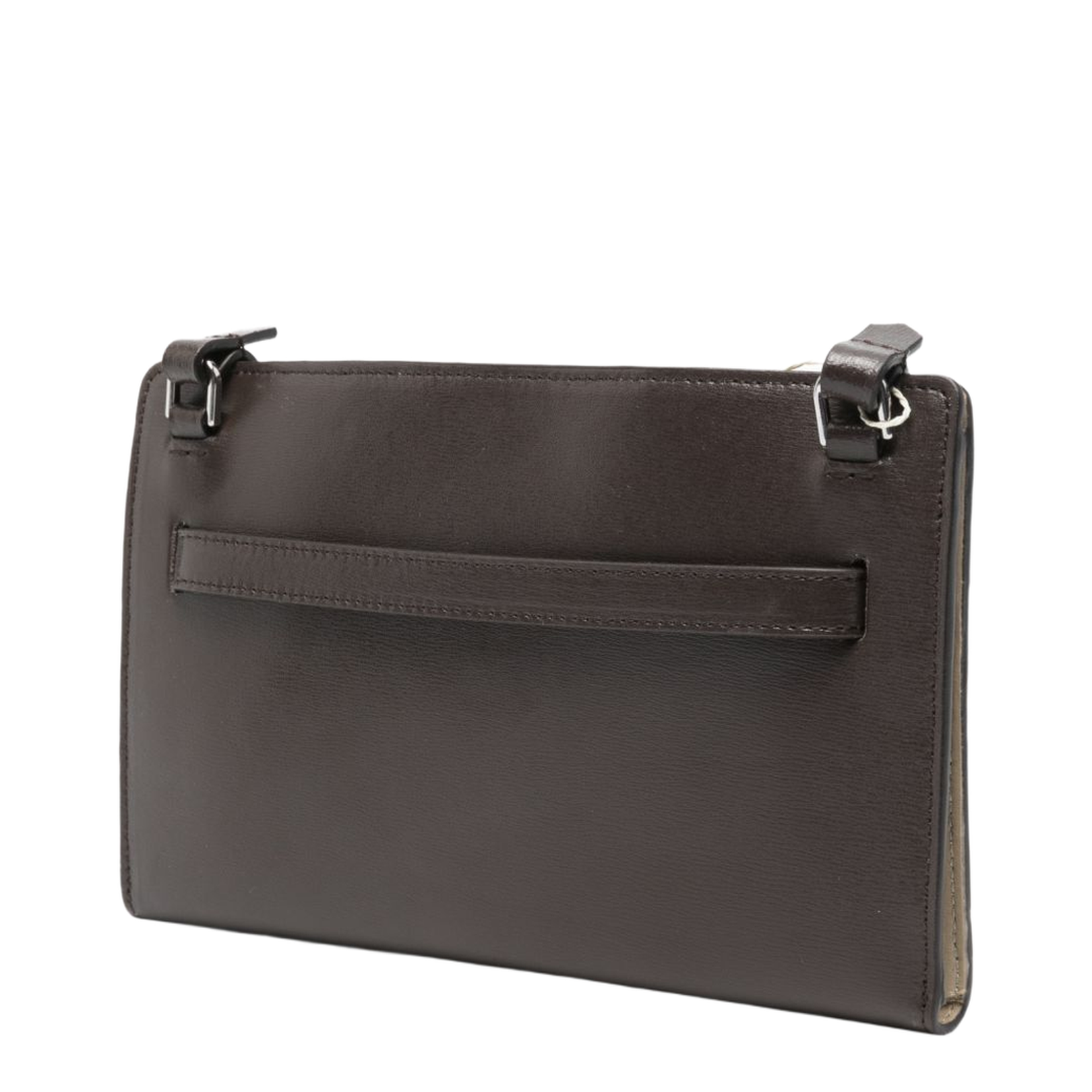 Belted Leather Crossbody Bag - Bark - Image 4