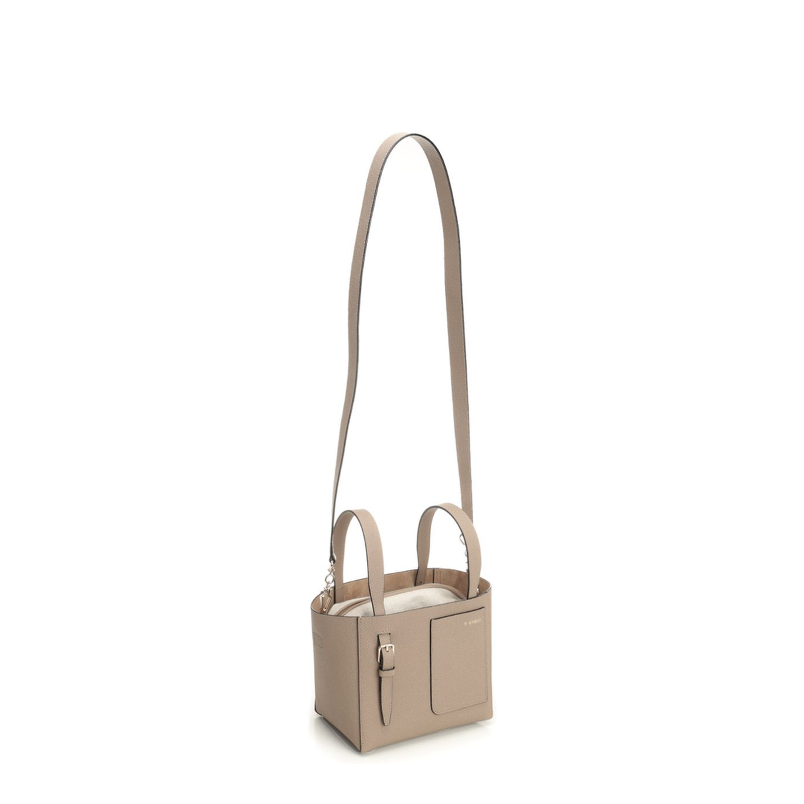 Soft Bucket Micro Millepunte Calf Leather Bag - Sahara - Image 2