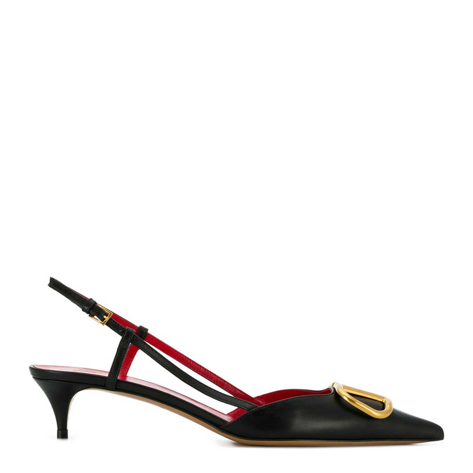 VLogo Signature Pointed Toe Side Buckle Fastening - Image 1