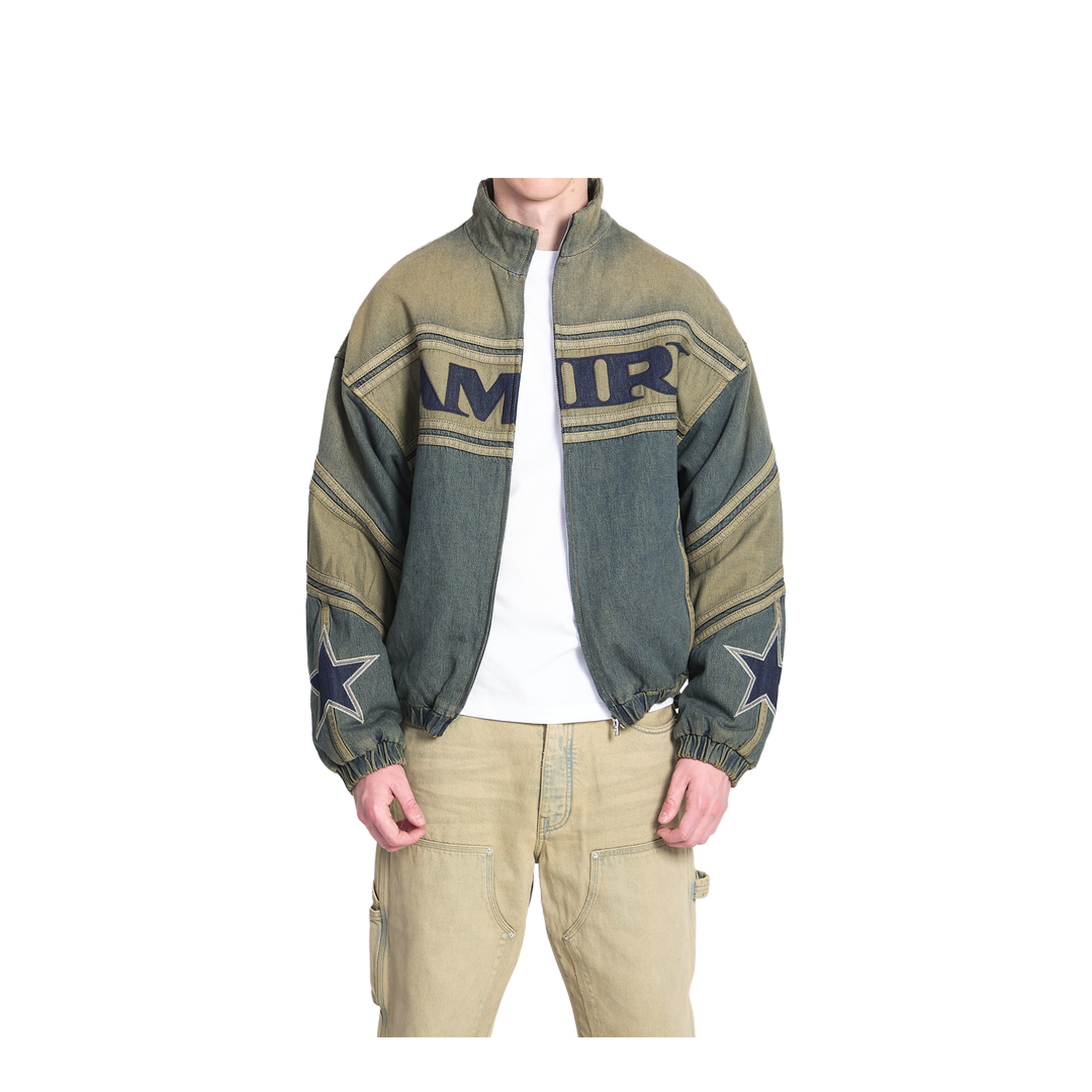 Sport Denim Track Jacket - Image 1