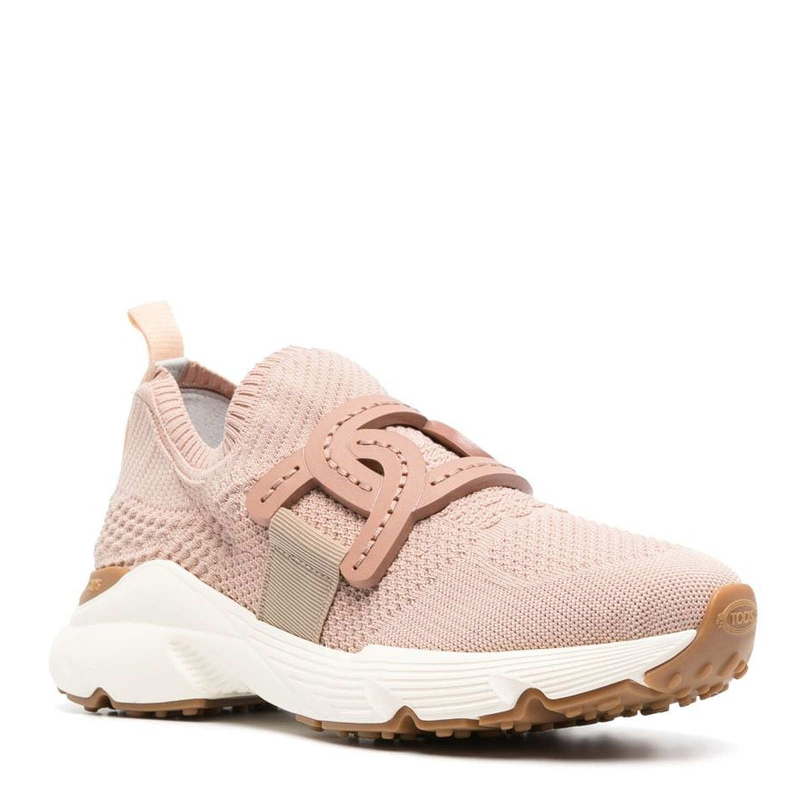 Light Pink Knitted Upper Chainmail Detailing Slip-On - Image 3