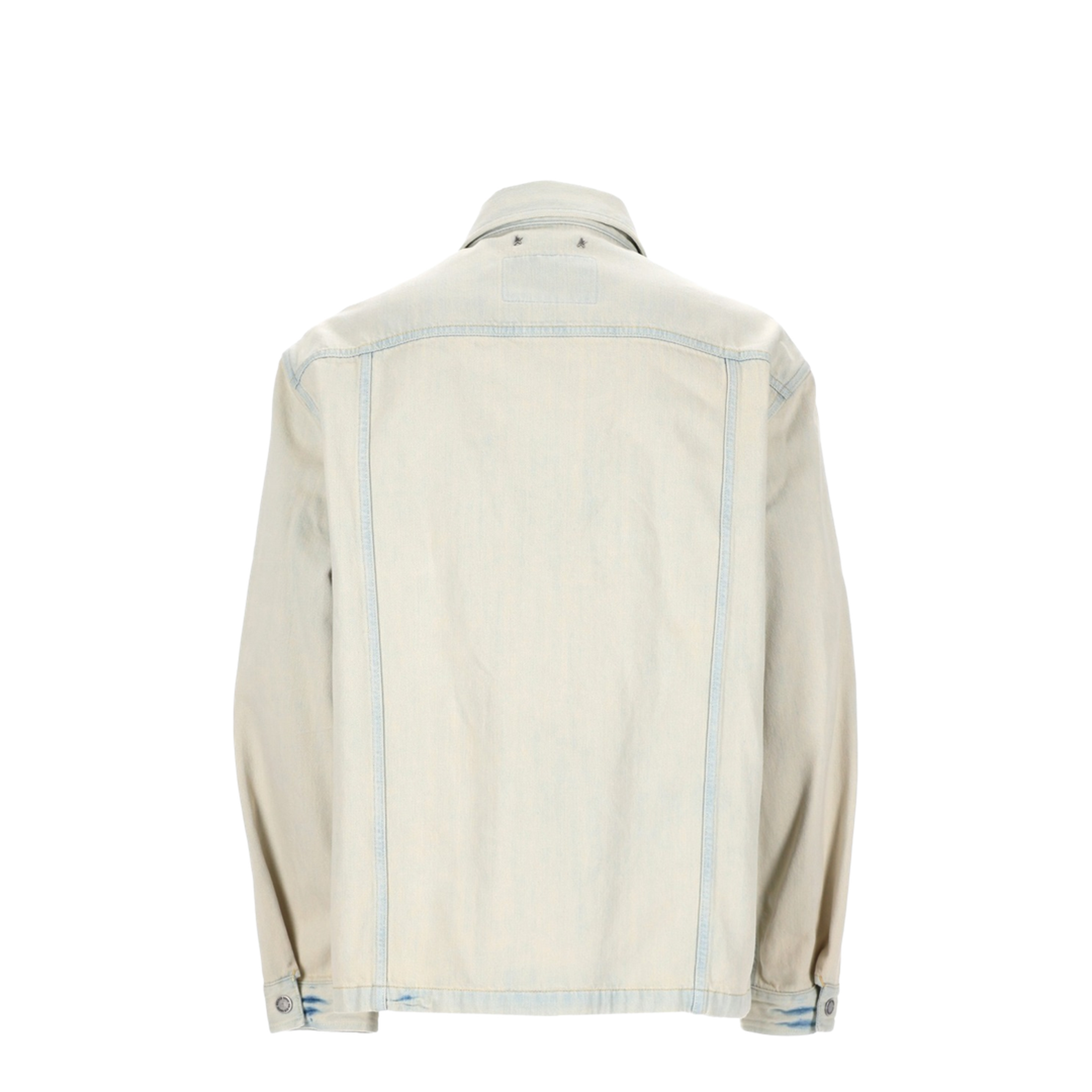 Denim Jacket With Embroidered Pocket - Image 3