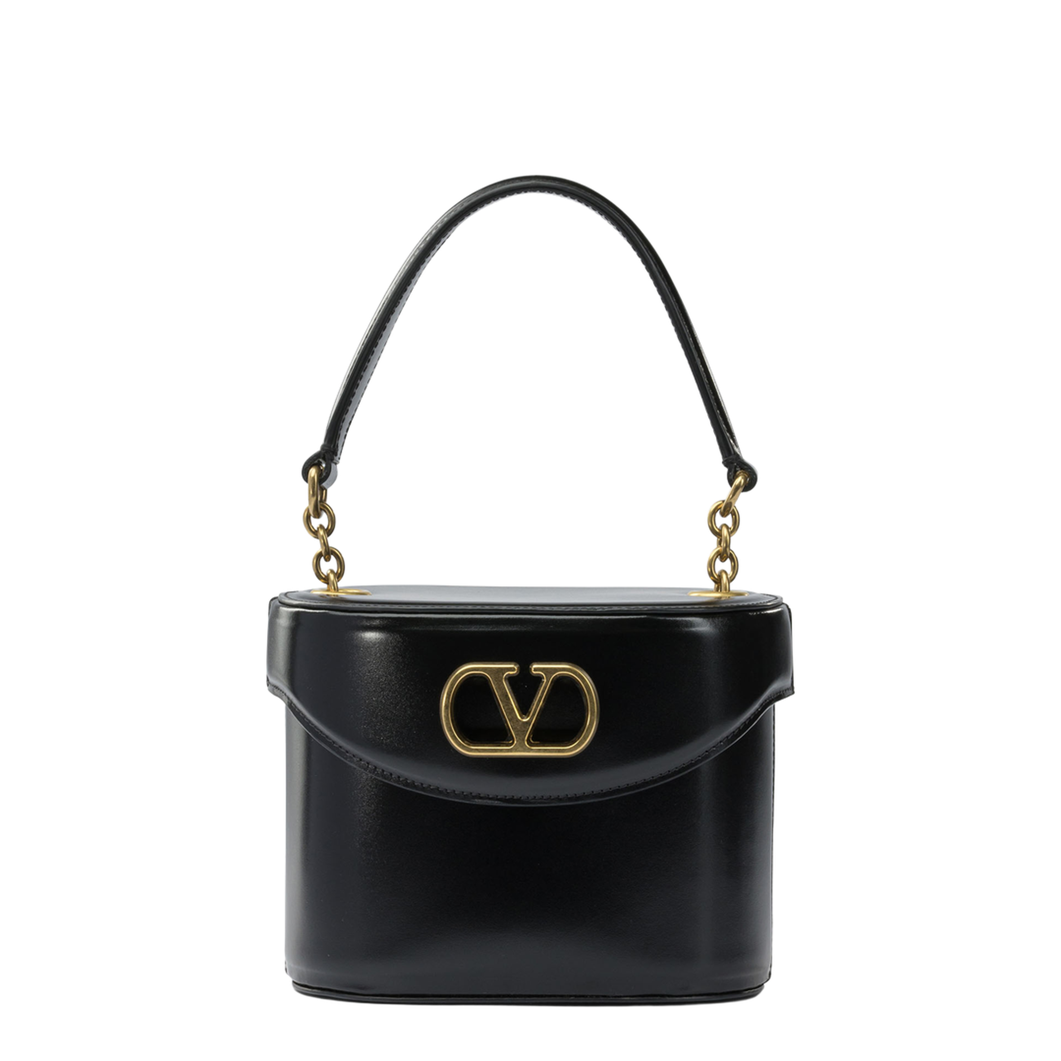 Black Leather Vanity Bag - Image 5