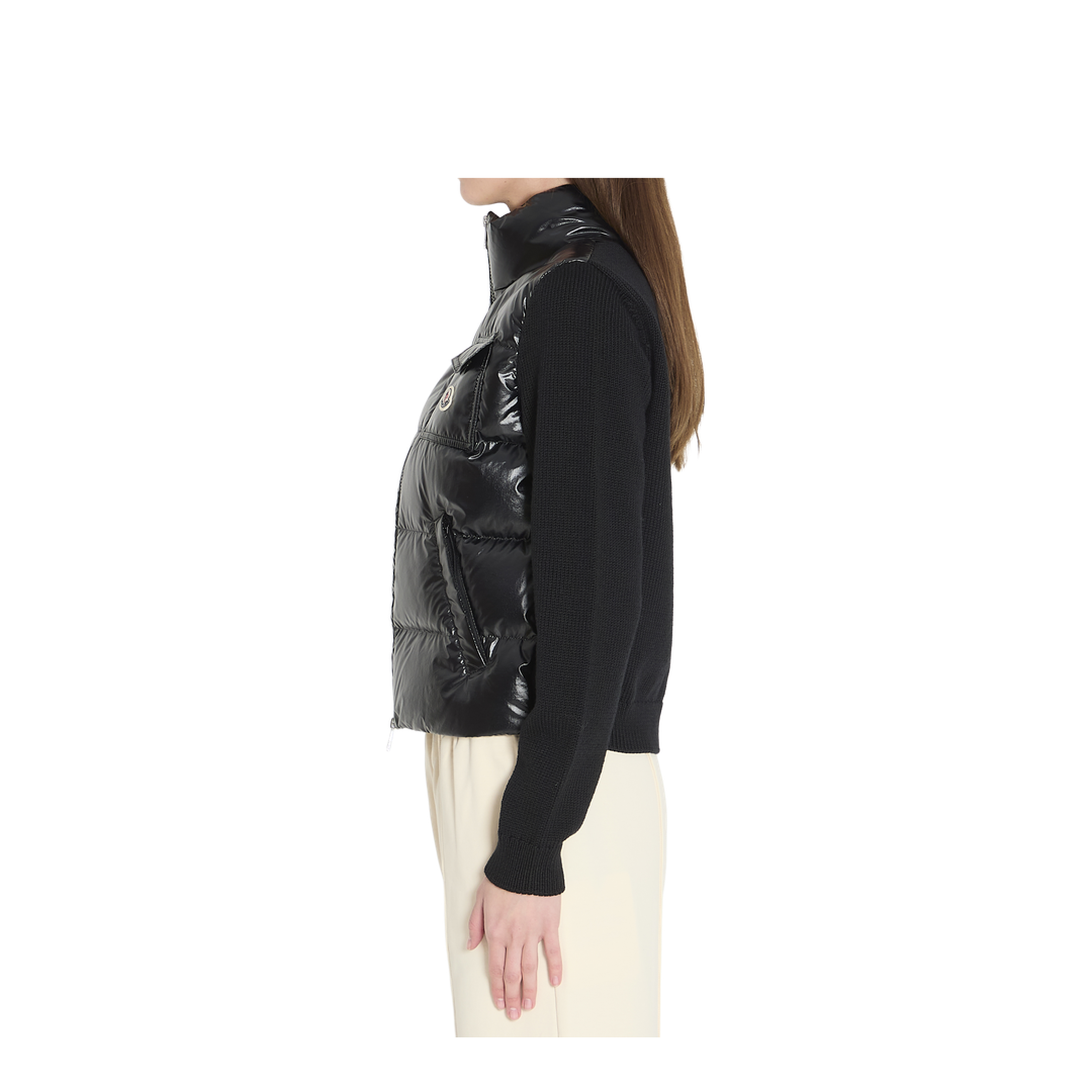 Padded Zip-Up Wool Cardigan - Image 3