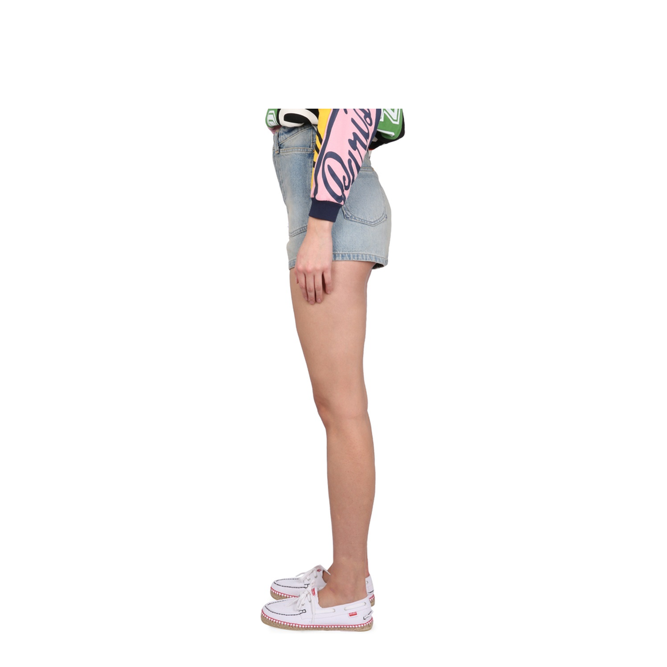 Light-blue denim shorts - Image 3
