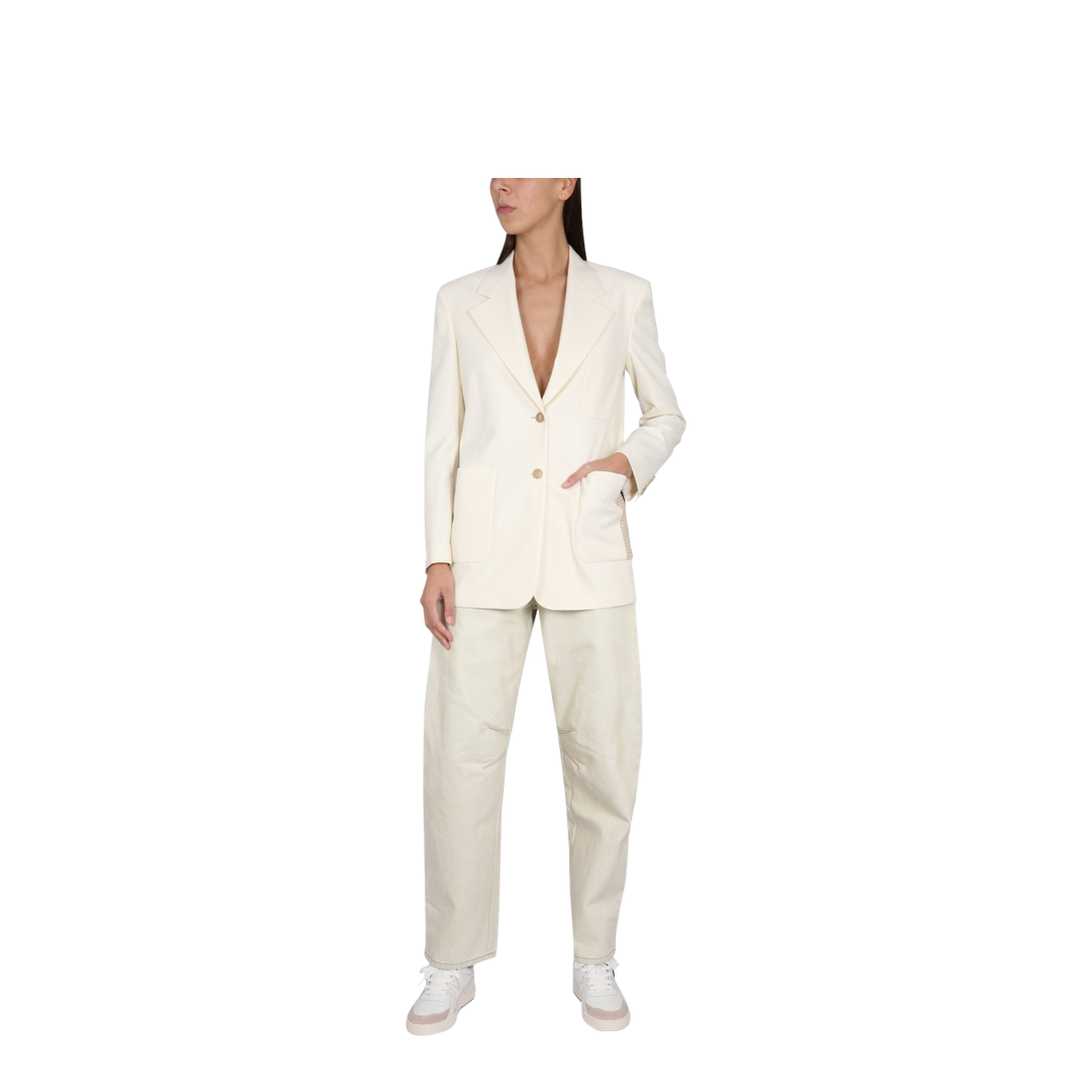 Blazer with Knit Detail - Image 2