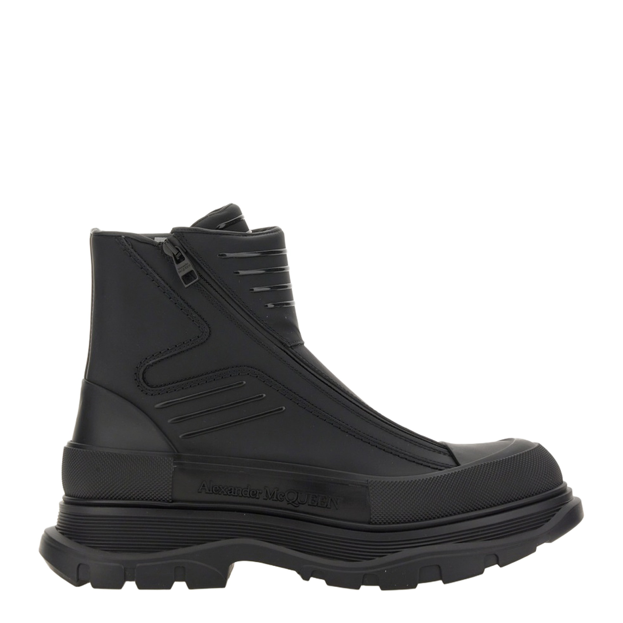 Tread Slick Leather Zip-Up Ankle - Image 1