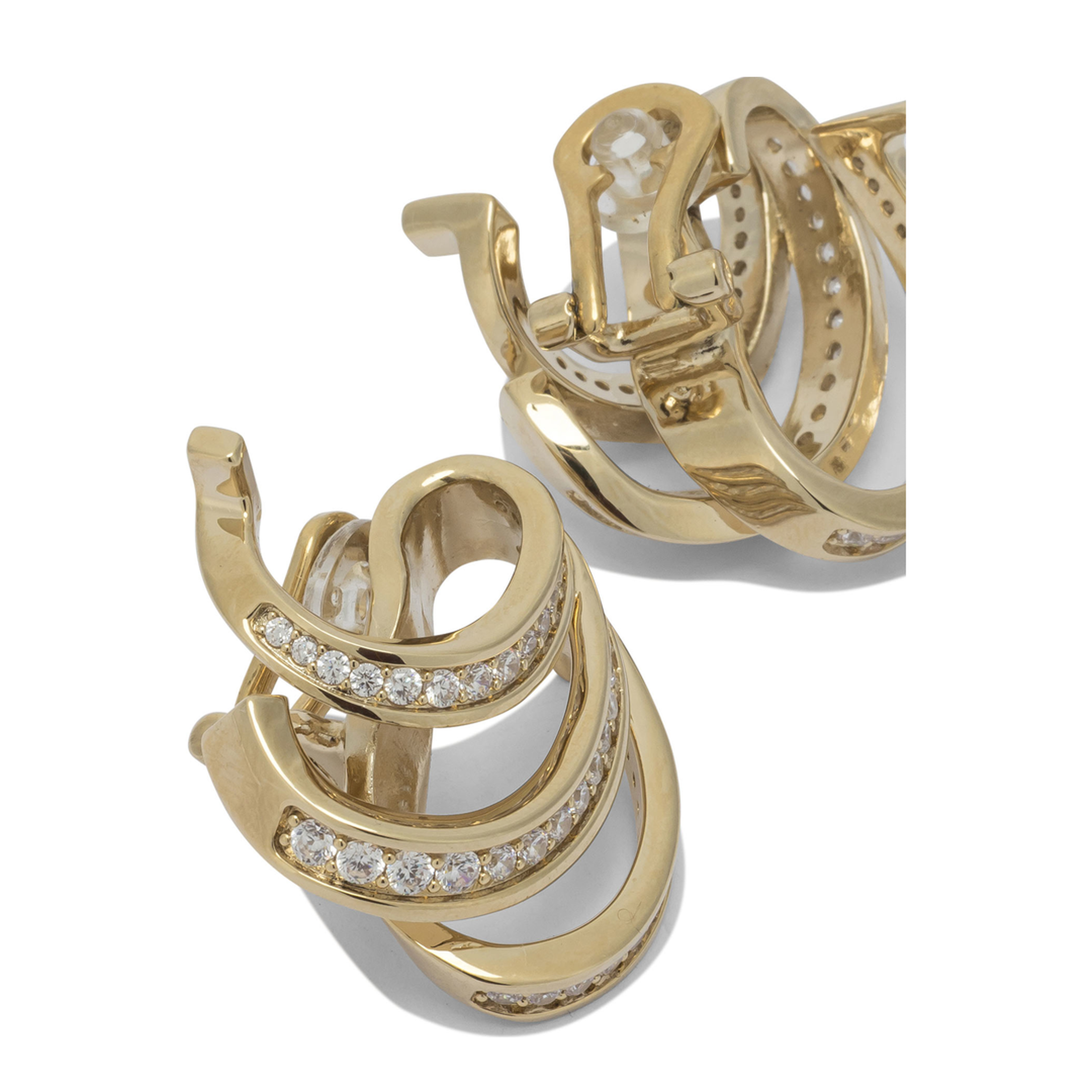 "Triplo Gancini" Earrings - Image 2