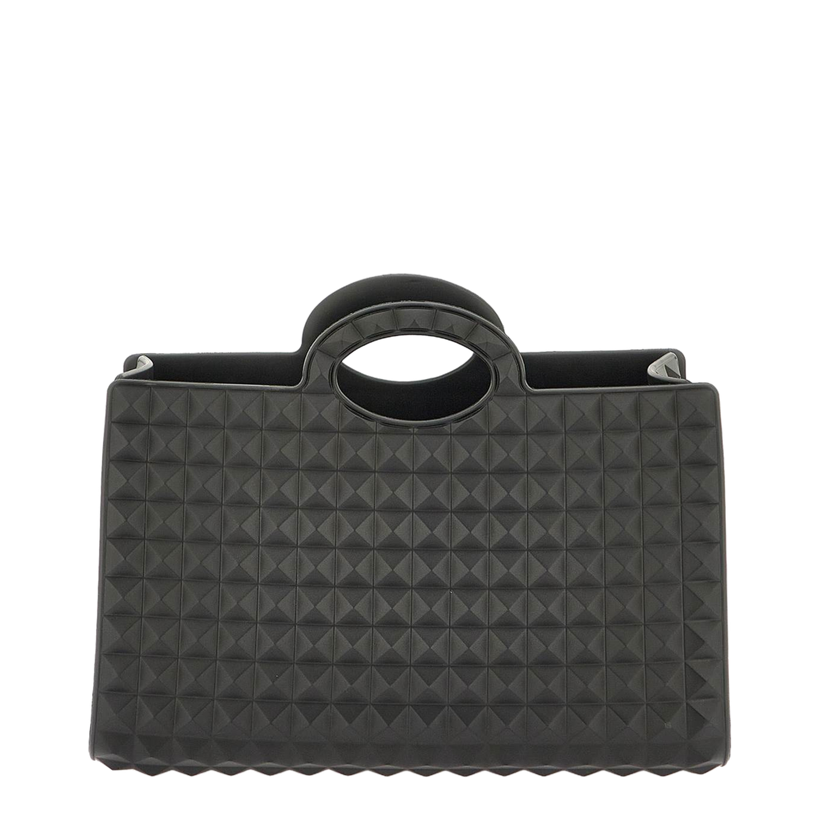 Black Rubber Le Troisième Shopping Bag - Image 2